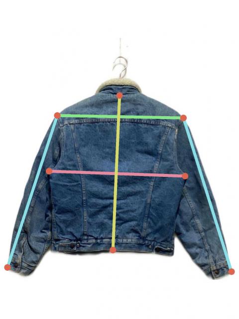 中古・古着通販】LEVI'S (リーバイス) 裏ボアデニムジャケット ブルー