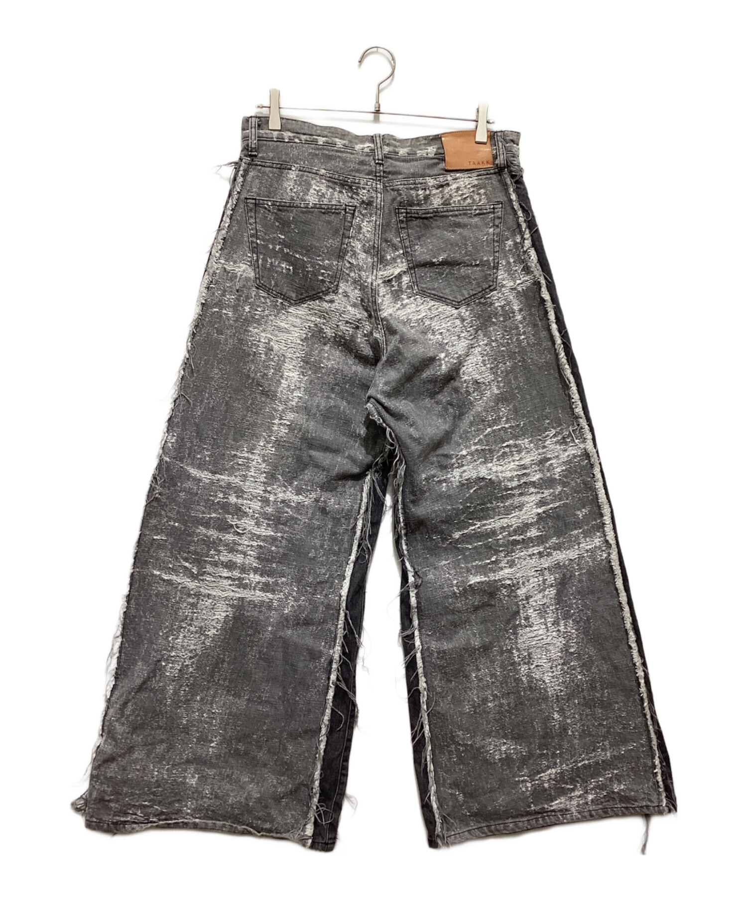 TAAKK 24AW COLLECTION ダメージジーンズ　グレー 中古・古着通販】TAAKK (ターク) デニムパンツ グレー サイズ:2
