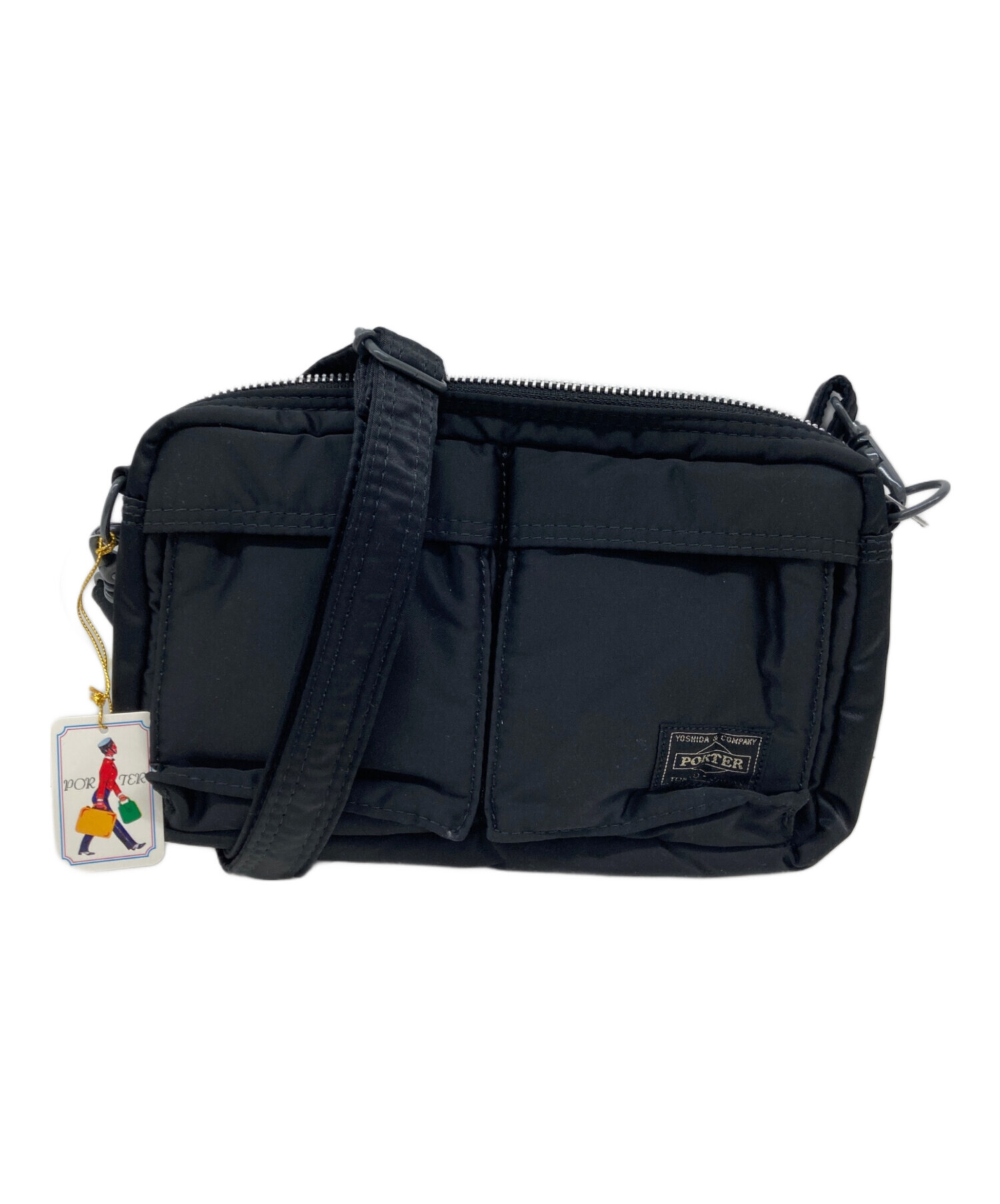 PORTER ポーター タンカー ショルダーバッグ　08809 ブラック 中古・古着通販】PORTER (ポーター) タンカーショルダーバッグ