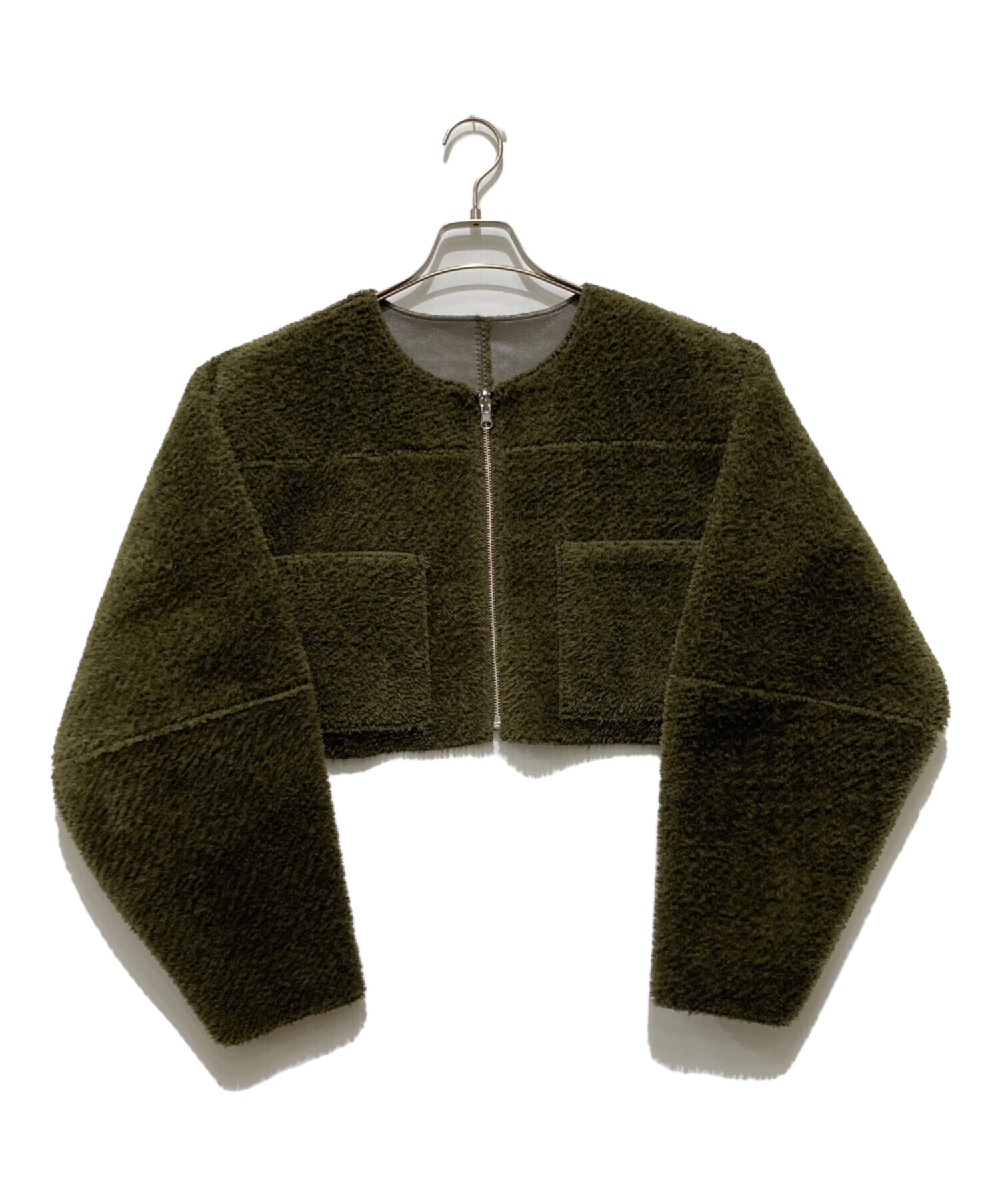 中古・古着通販】AMERI (アメリ) ボアカラーレスリバーシブルショート