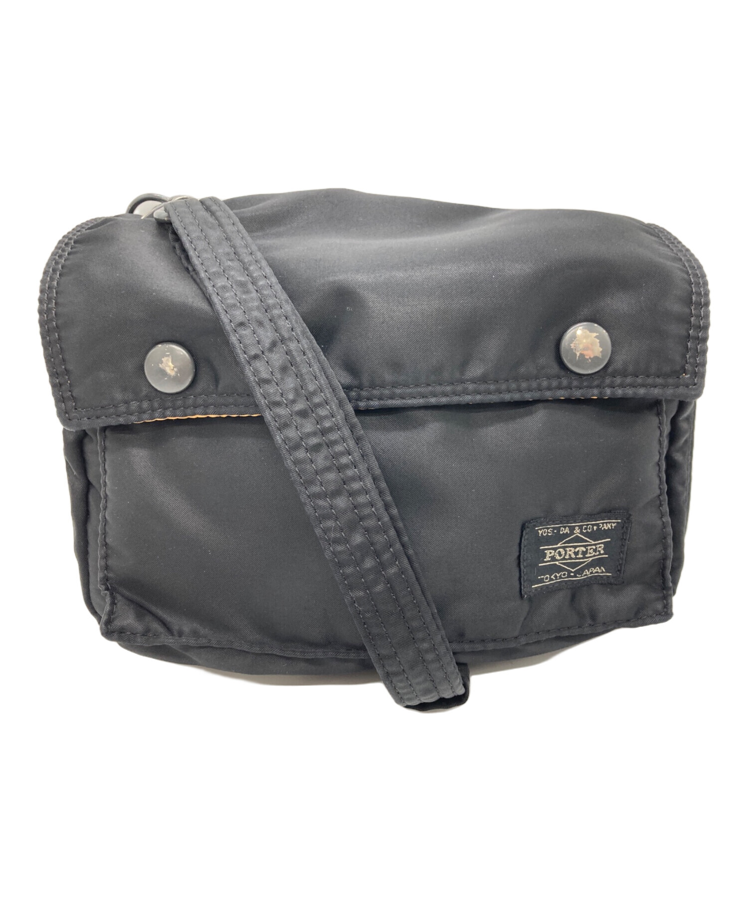 中古・古着通販】PORTER (ポーター) ミニショルダーバッグ ブラック 
