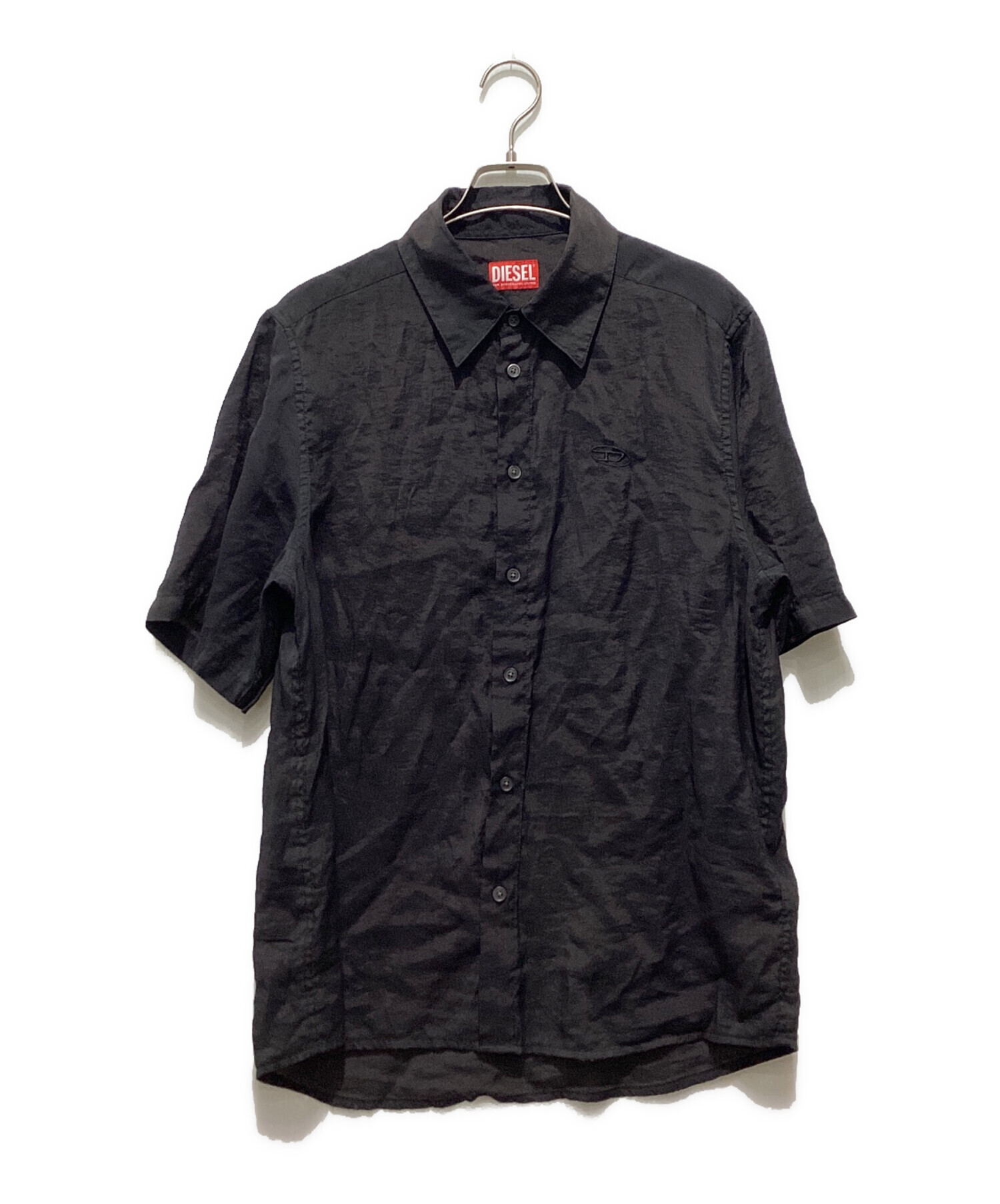 中古・古着通販】DIESEL (ディーゼル) 半袖シャツ ブラック サイズ:L