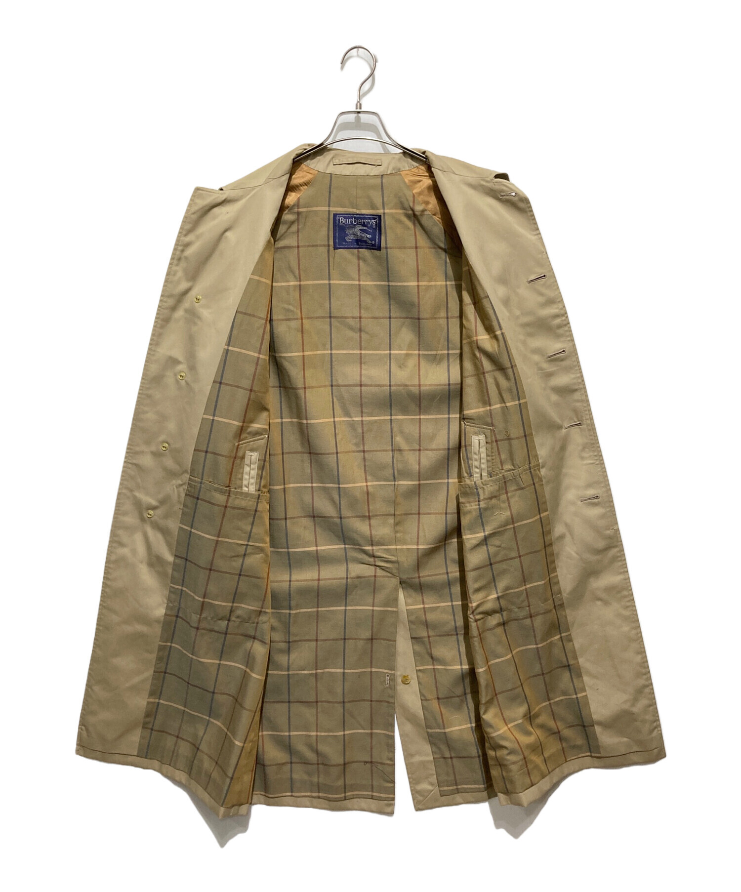 中古・古着通販】Burberry's (バーバリー) 裏地チェックステンカラー