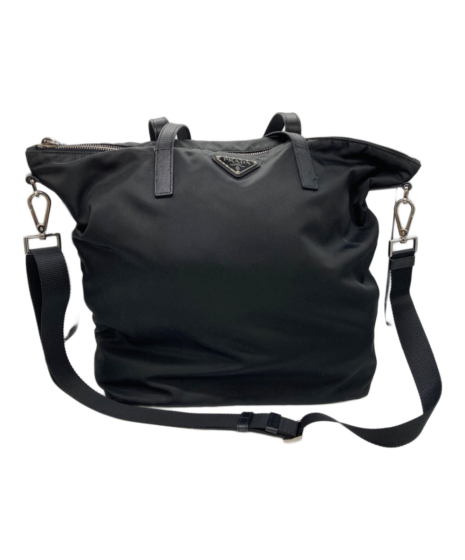 中古・古着通販】PRADA (プラダ) テスートサフィアーノナイロン2WAY