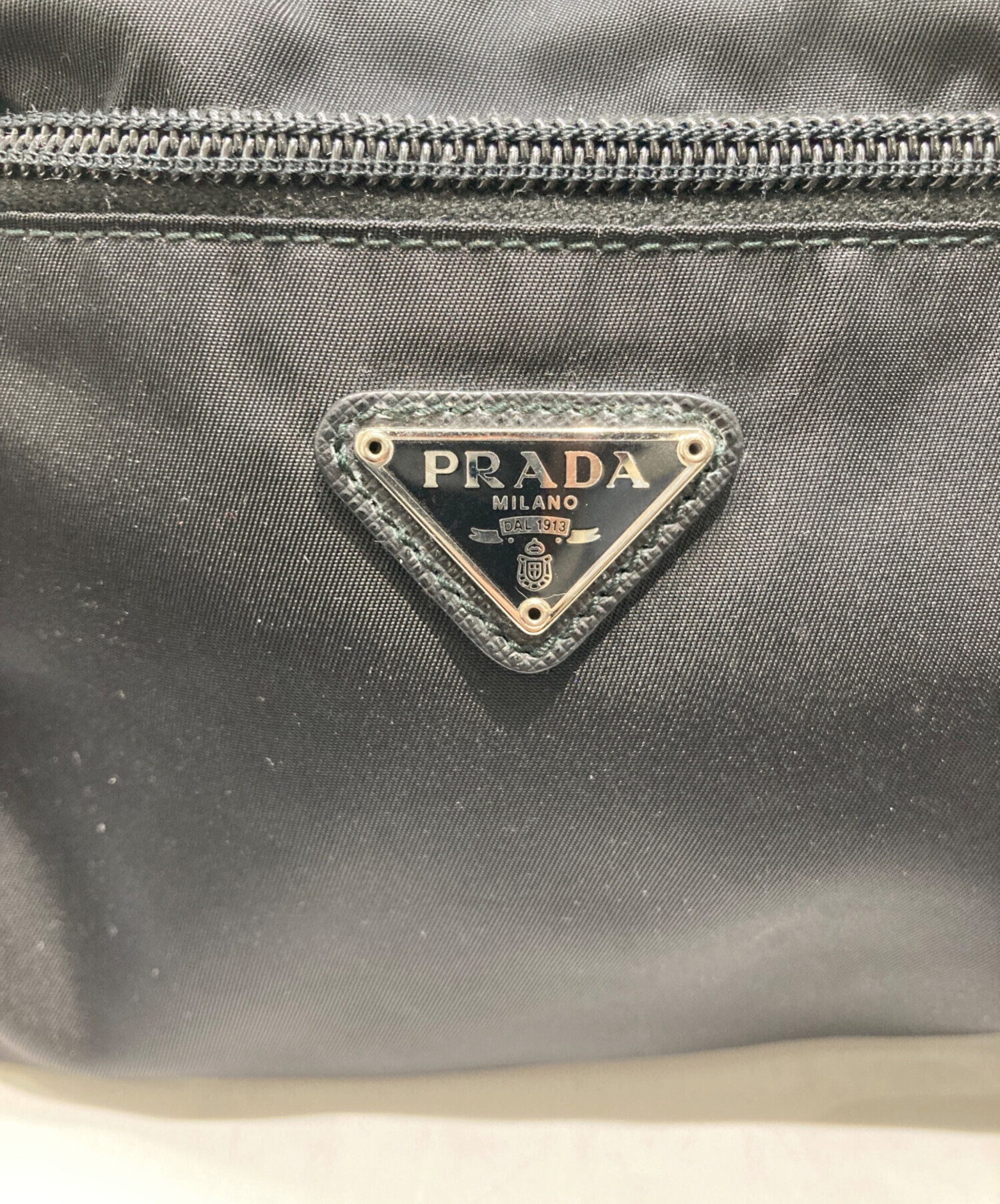 中古・古着通販】PRADA (プラダ) テスートナイロンポーチ ブラック