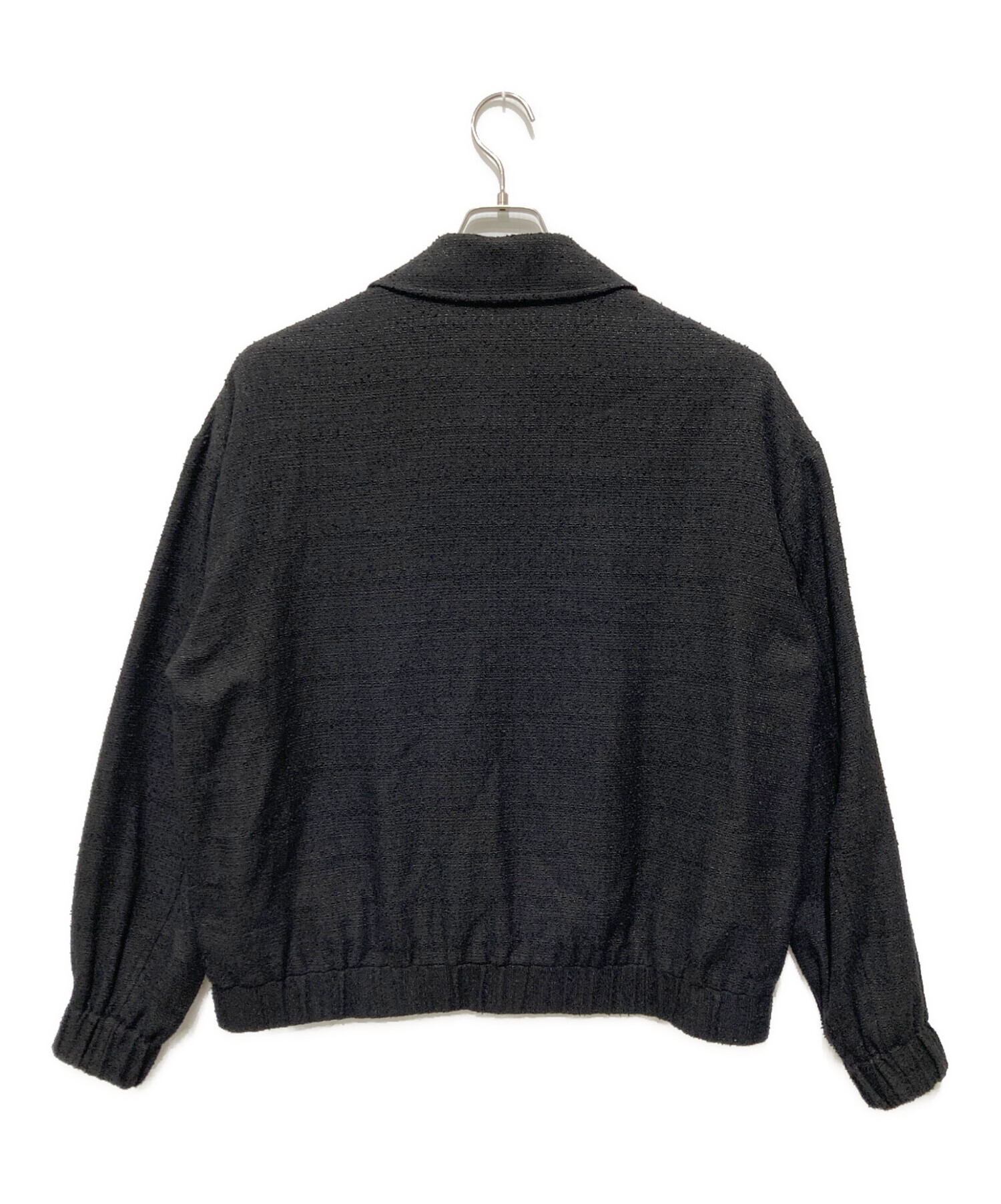 中古・古着通販】CULLNI (クルニ) ツイードブルゾン ブラック サイズ:1 