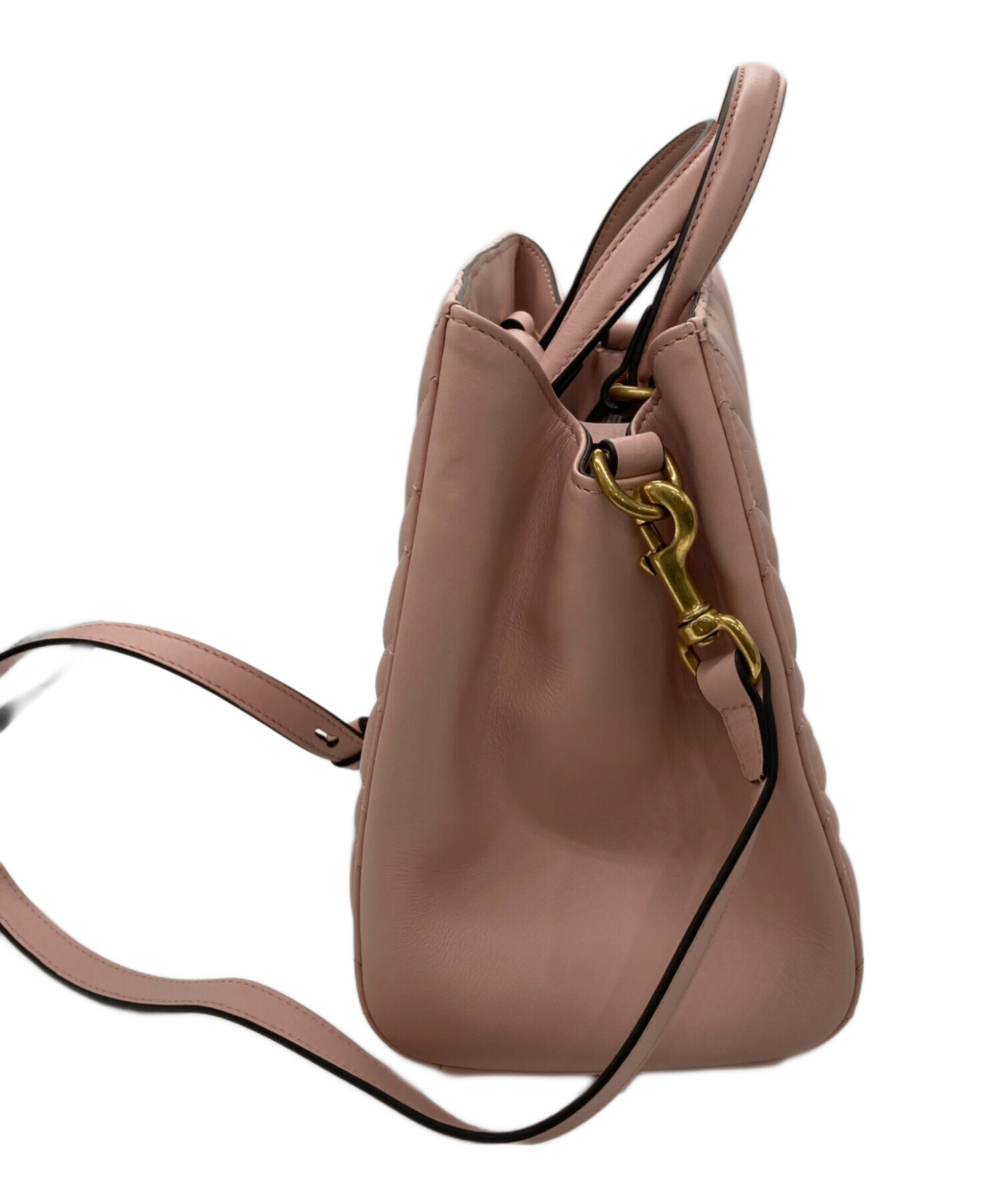 中古・古着通販】GUCCI (グッチ) キルティング トップハンドルバッグ