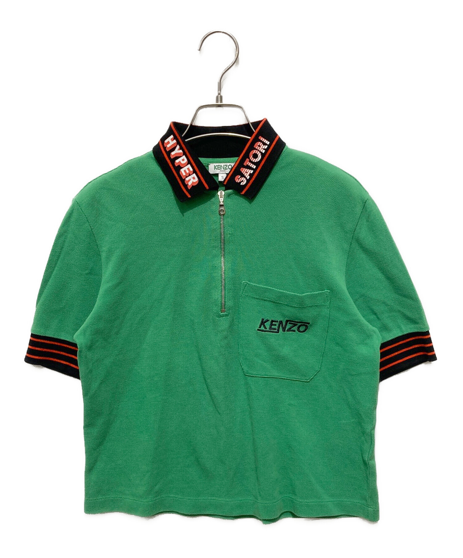 中古・古着通販】KENZO (ケンゾー) 襟付きハーフジップtシャツ