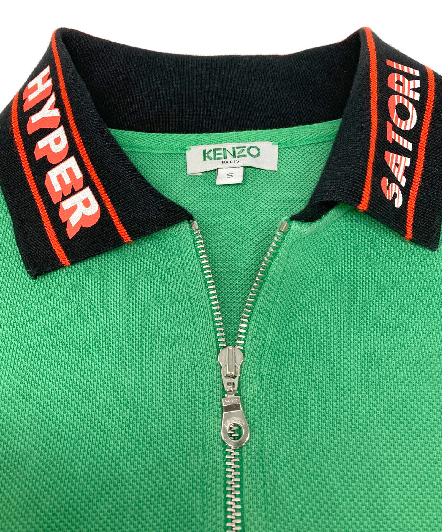 中古・古着通販】KENZO (ケンゾー) 襟付きハーフジップtシャツ
