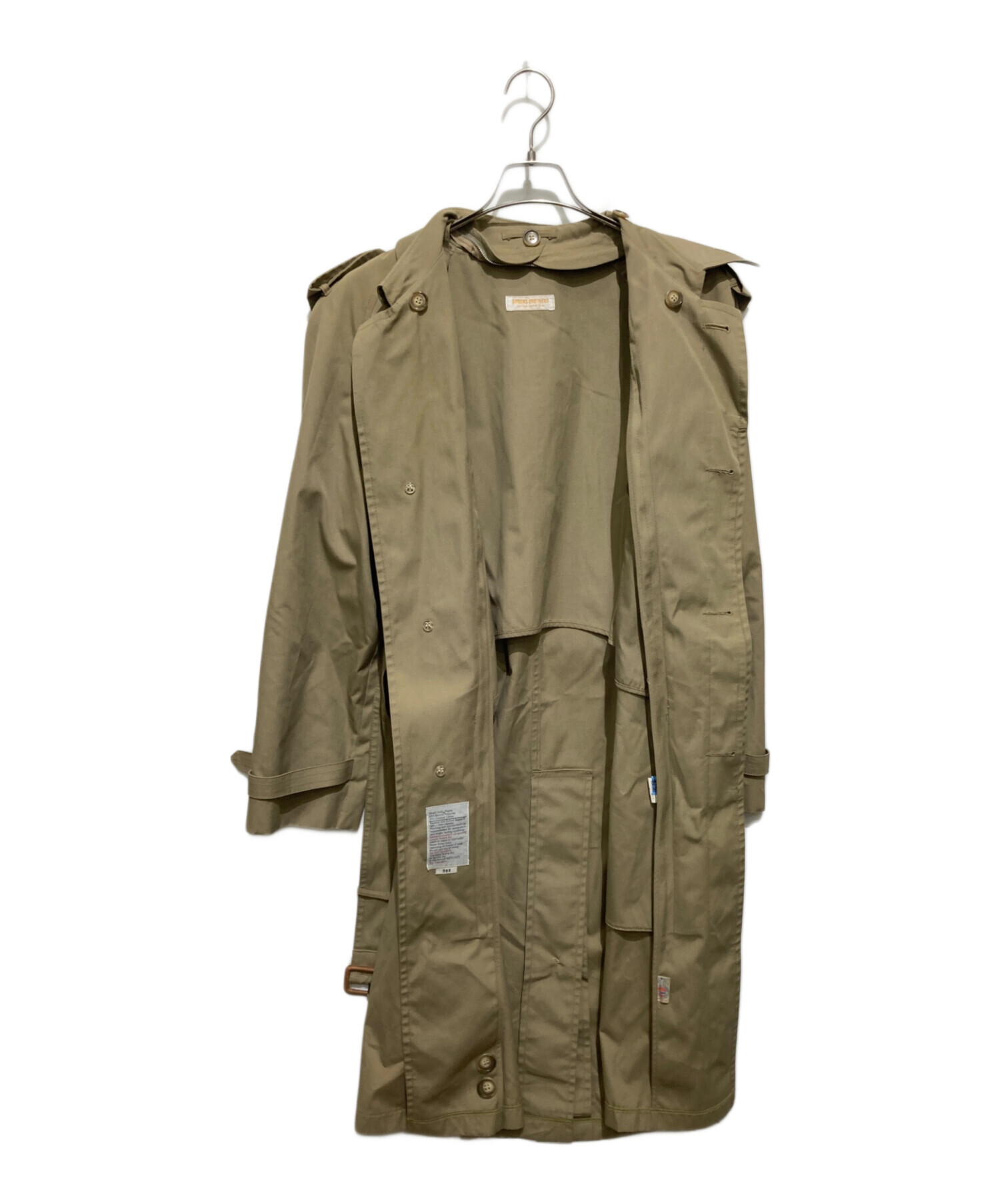 Brooks Brothers 中取り外し可能2WAY ベージュ トレンチコート 中古・古着通販】BROOKS BROTHERS (ブルックスブラザーズ) トレンチ