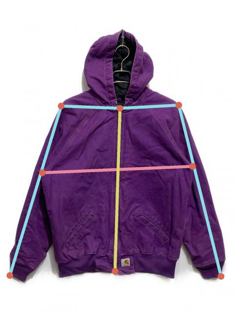 Carhartt ダック地 アクティブジャケット パープル 中古・古着通販】CarHartt (カーハート) アクティブジャケット