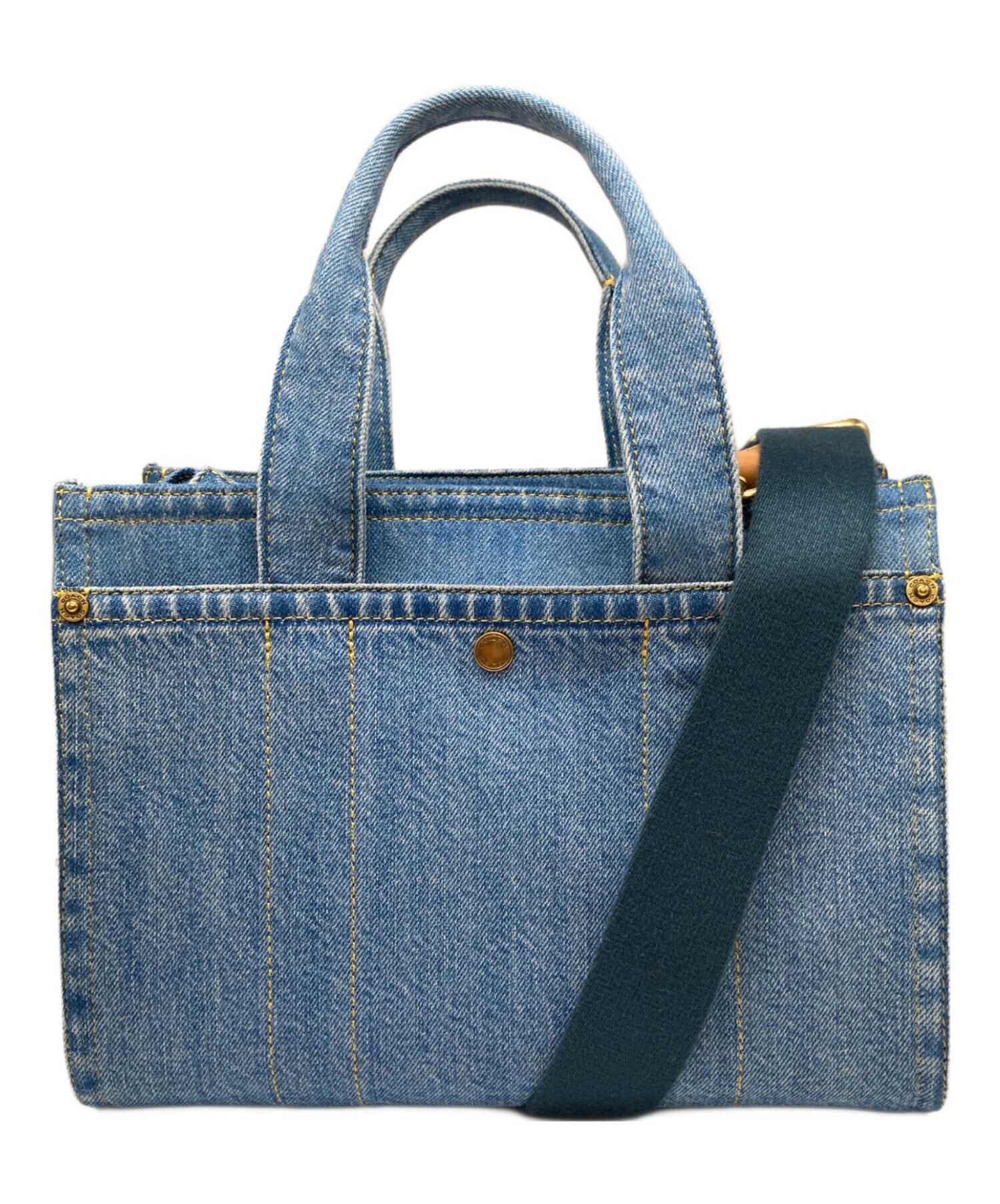 中古・古着通販】COACH (コーチ) カーゴトート26 ブルー｜ブランド