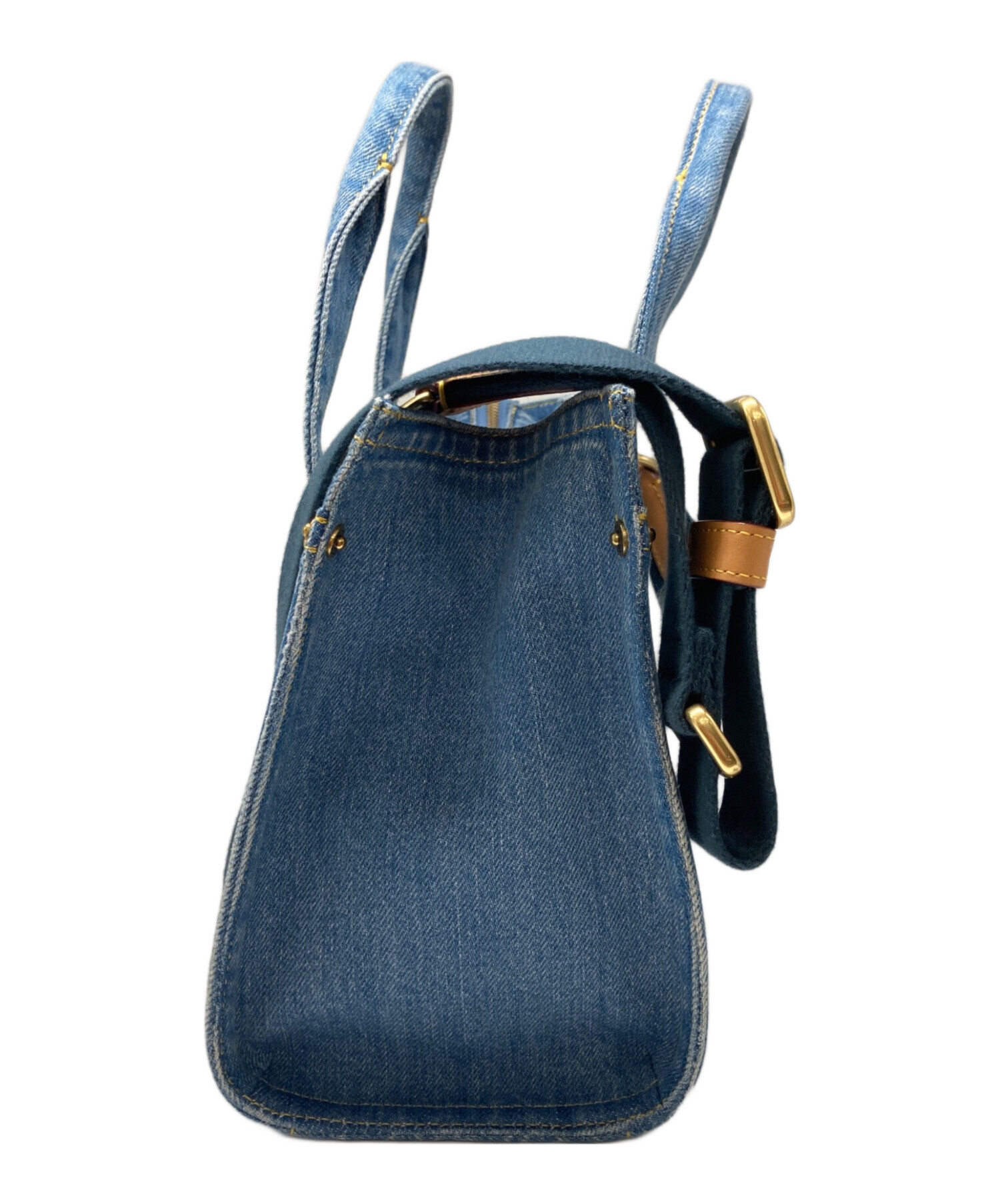 中古・古着通販】COACH (コーチ) カーゴトート26 ブルー｜ブランド