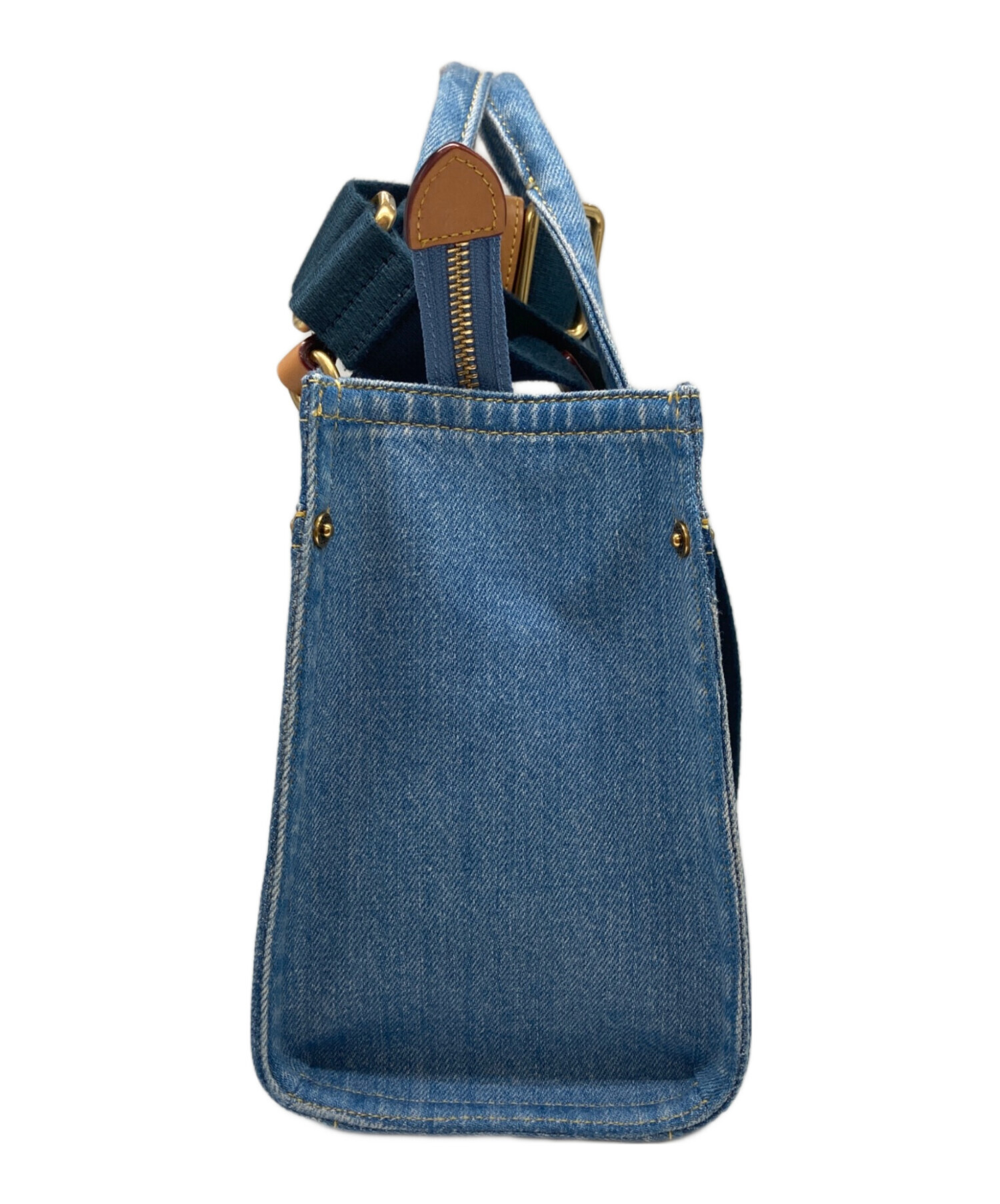中古・古着通販】COACH (コーチ) カーゴトート26 ブルー｜ブランド