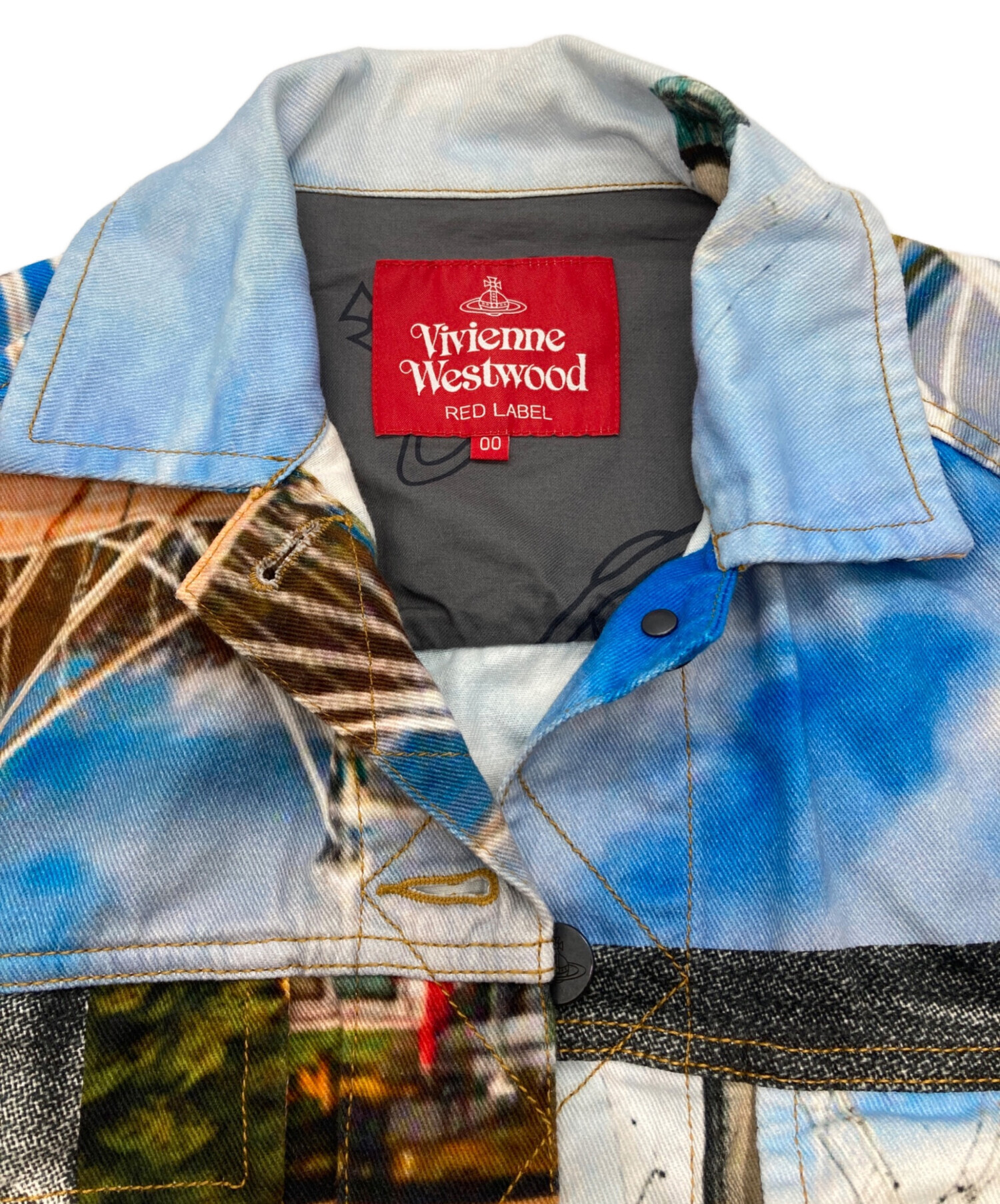 Vivienne Westwood Red Label イラストデニムジャケット 中古・古着通販】Vivienne Westwood RED LABEL (ヴィヴィアンウエスト