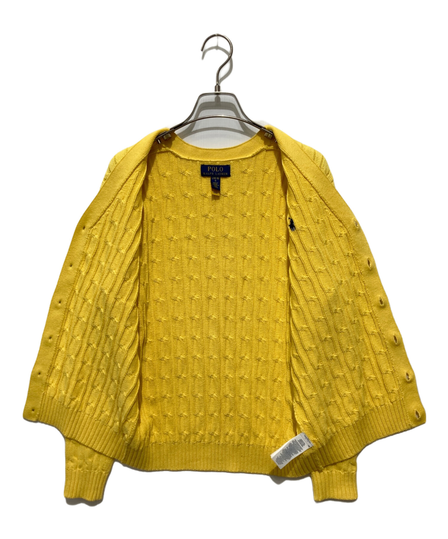 Polo Ralph Lauren イエロー　カーディガン 春カラー　現行タグ Polo Ralph Lauren イエロー カーディガン 春カラー 現行タグ 【公式通販】