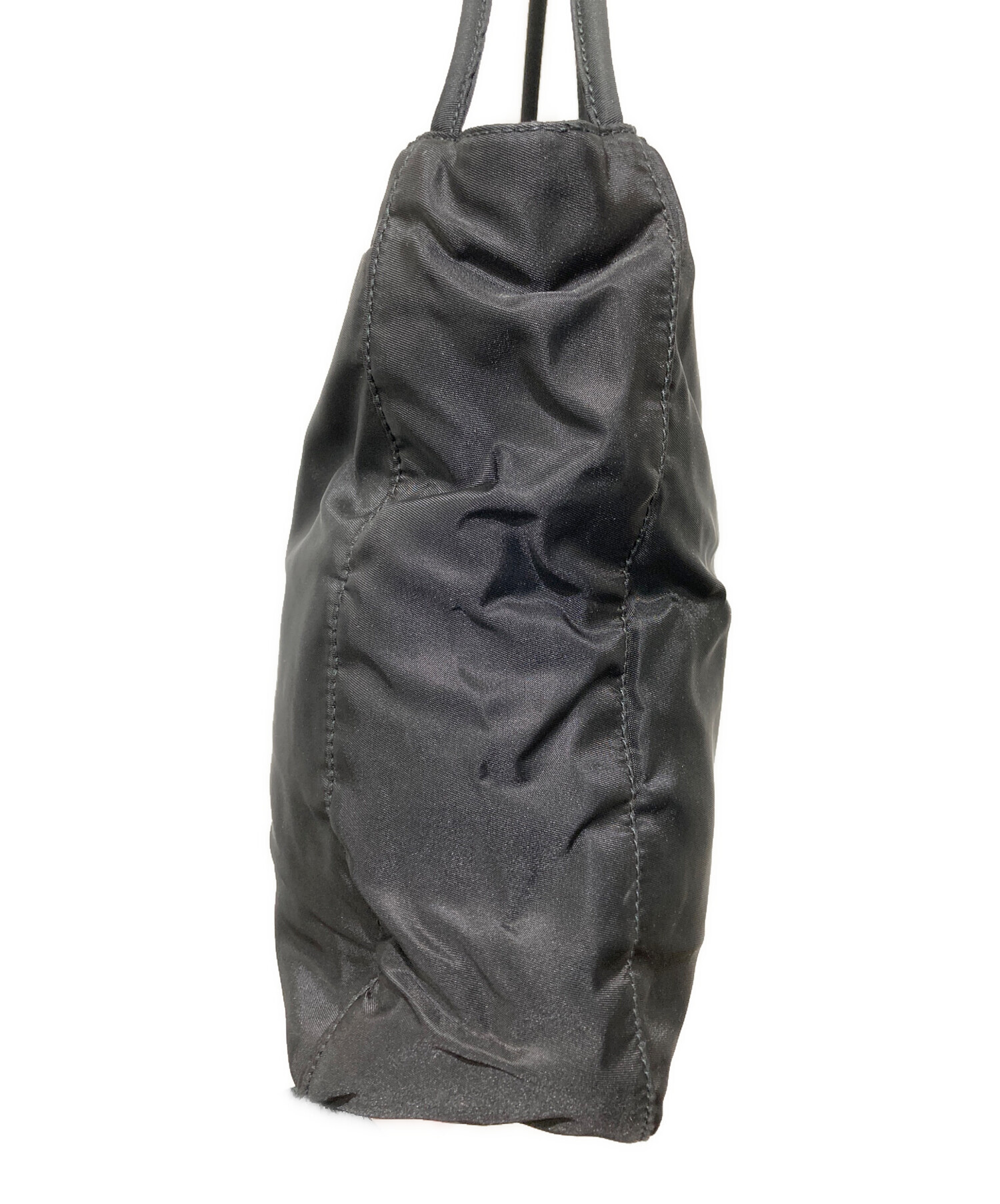中古・古着通販】PRADA (プラダ) サイドロゴプレートナイロントート