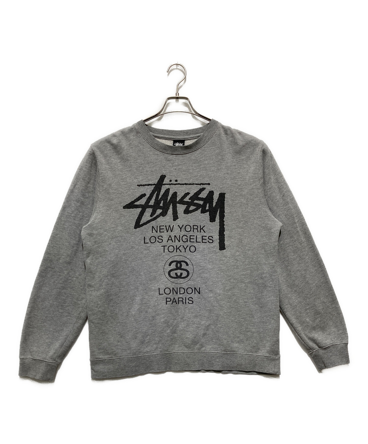 中古・古着通販】stussy (ステューシー) World Tour スウェット グレー 
