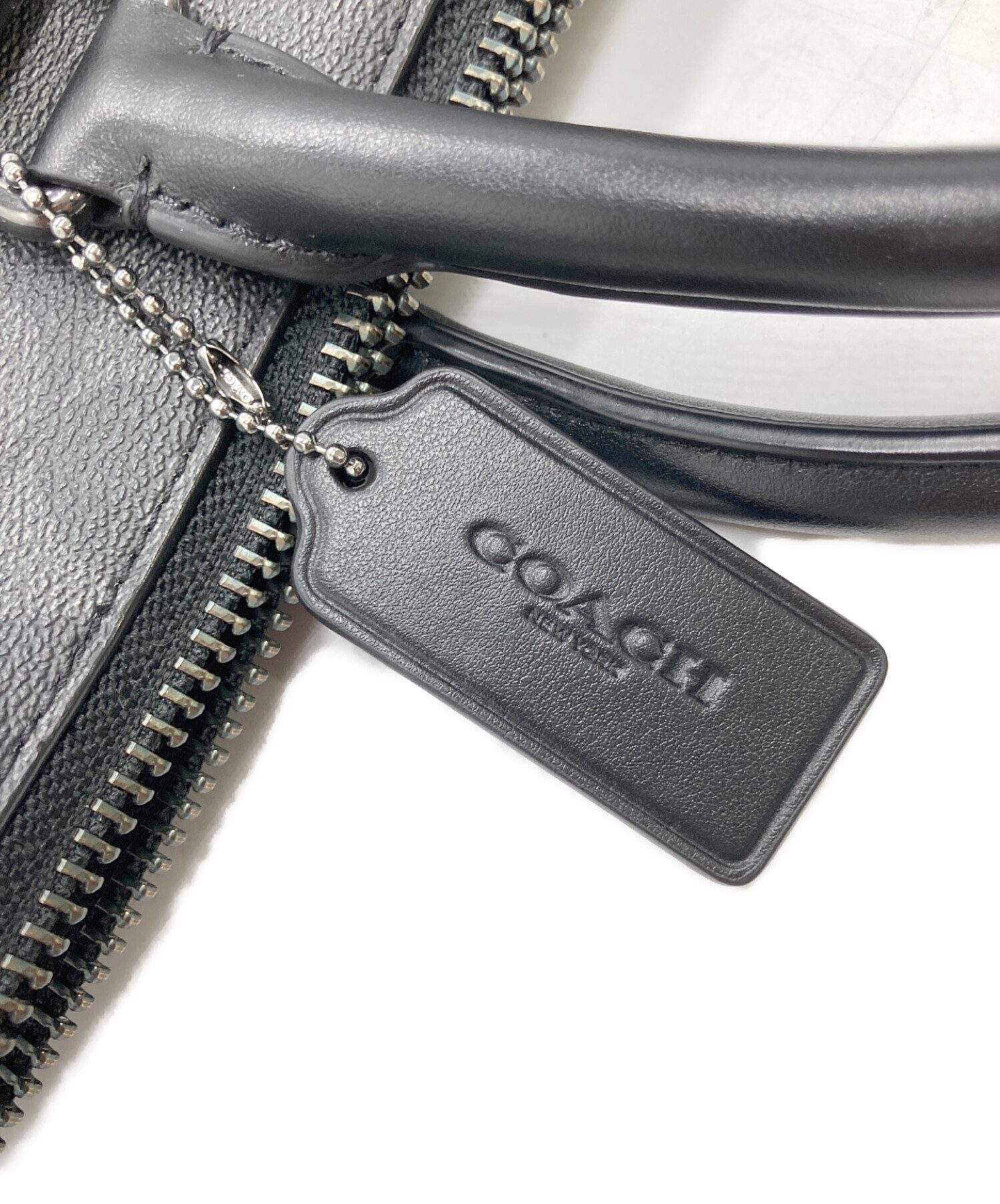 中古・古着通販】COACH (コーチ) シグネチャー2WAYトートバッグ グレー