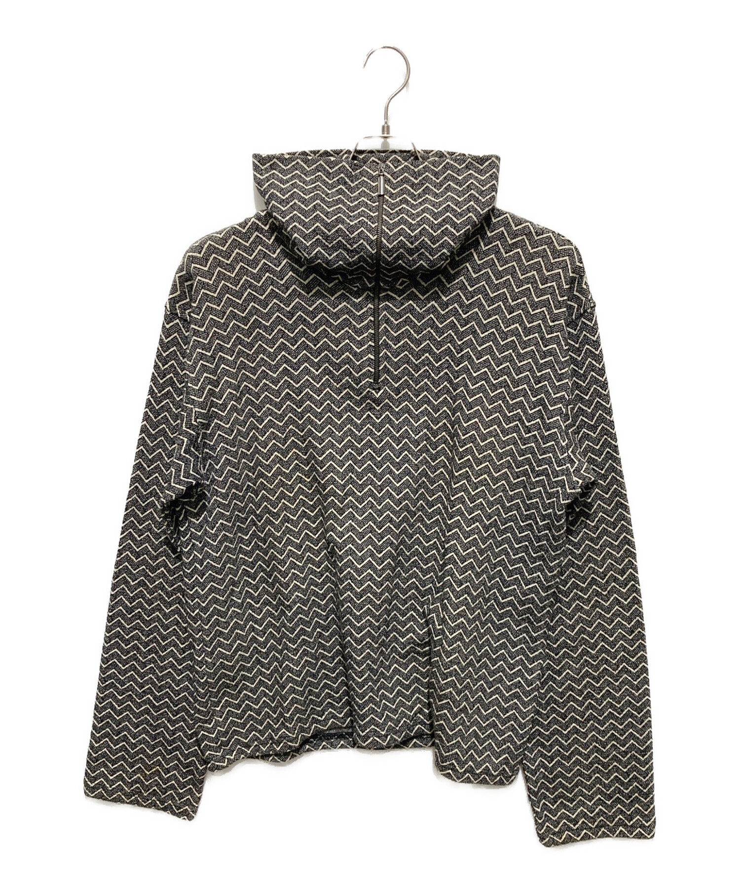EMPORIO ARMANI ニット・セーター S ベージュ 【古着】【中古】 中古・古着通販】EMPORIO ARMANI (エンポリオ アルマーニ) 総柄ハーフ