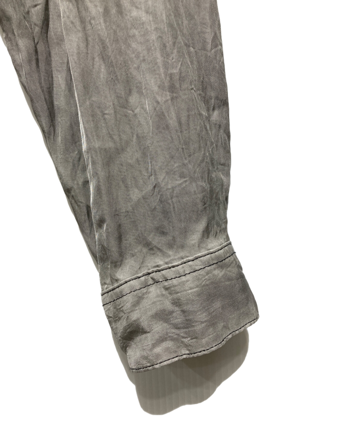 中古・古着通販】DIESEL (ディーゼル) S-LEONシワ加工サテンシャツ