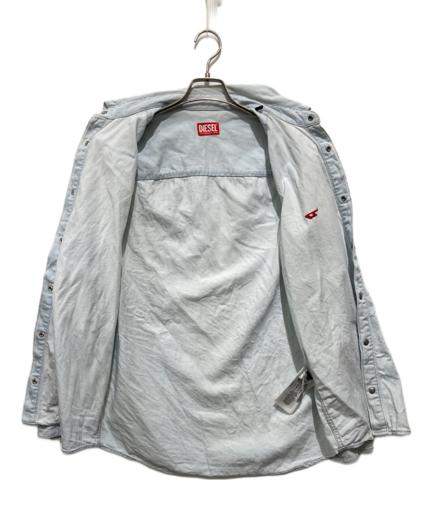 中古・古着通販】DIESEL (ディーゼル) Dロゴ刺繍デニムシャツ-D-SIMPLY