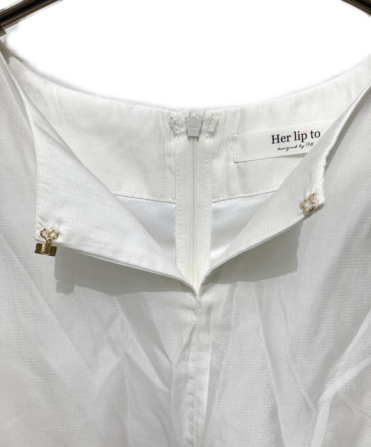 中古・古着通販】HER LIP TO (ハーリップトゥ) バイカラートリムフレア
