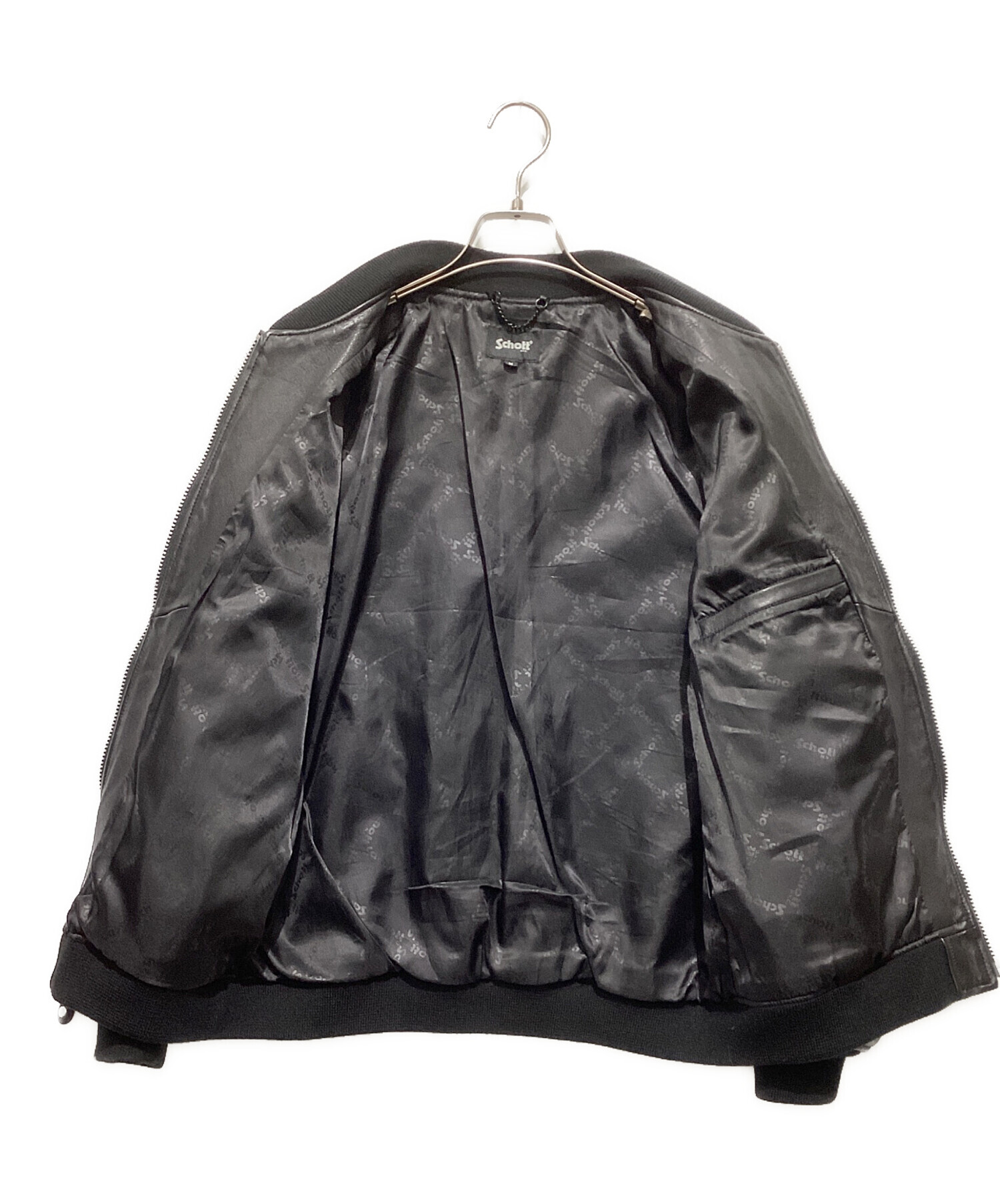 中古・古着通販】Schott (ショット) バワリージャケット/レザージップ 