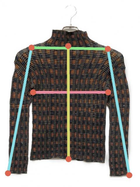 【中古】イッセイミヤケ ISSEY MIYAKE 2025年秋冬 ポリエステル系 プリーツ 長袖トップ カットソー ブラウス ペールグリーン【サイズ表記なし（L位）】【レディース】 PLEATS PLEASE（プリーツ プリーズ） 良品 PLEATS PLEASE ISSEY MIYAKE