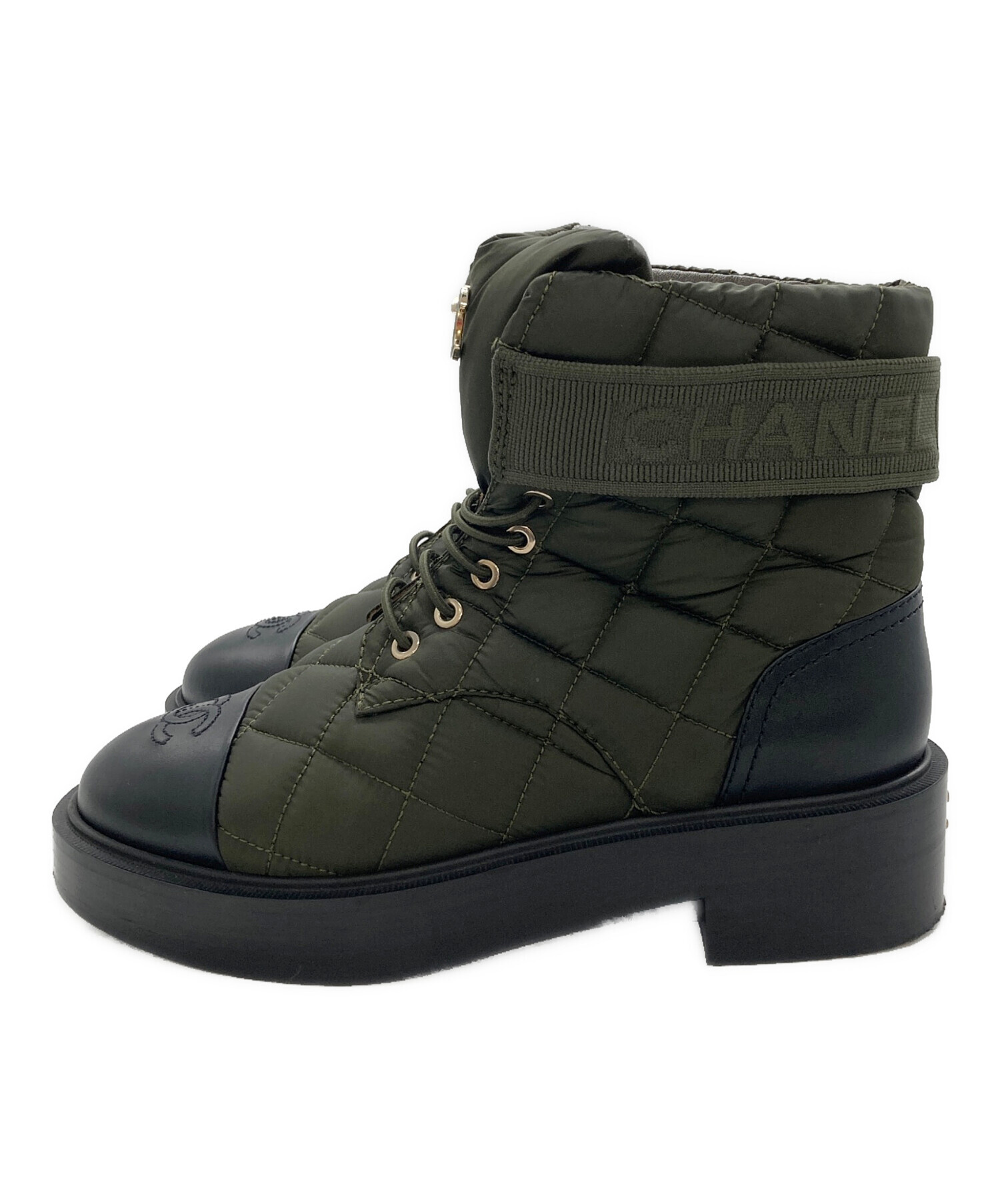 中古・古着通販】CHANEL (シャネル) ココマークキルティングハイカット