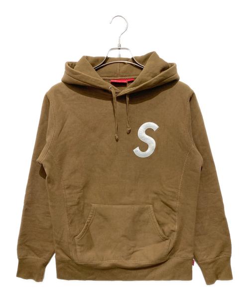 人気☆シュプリーム パイルロゴ センターロゴ パーカー ブラウン×ベージュ 中古・古着通販】Supreme (シュプリーム) ロゴパーカー ブラウン