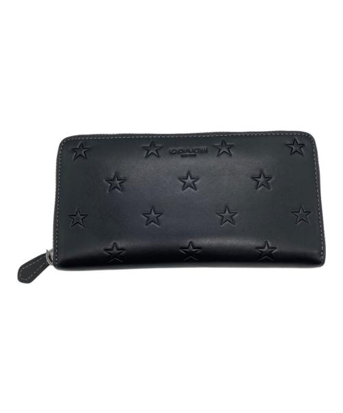★彡 コーチ CW296 星柄 ブラックレザー 新品未使用 ☆ 中古・古着通販】COACH (コーチ) アコーディオン ウォレット・スター