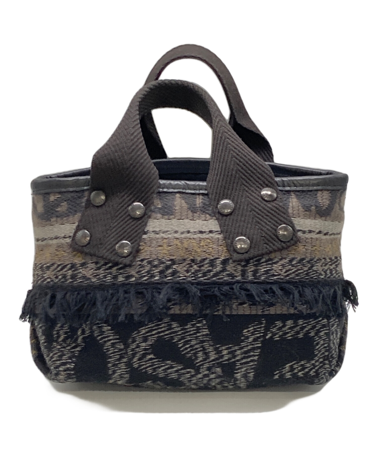 中古・古着通販】sacai (サカイ) フリンジバッグ ブラック サイズ:0S 