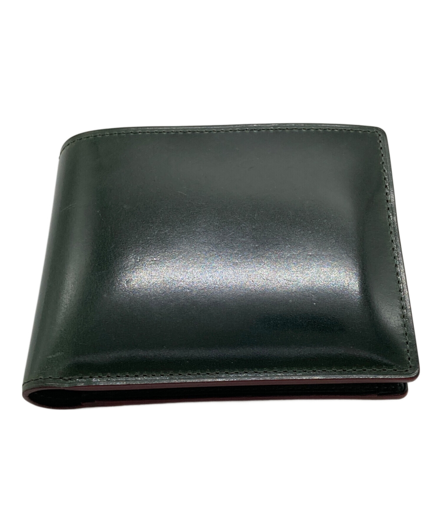 中古・古着通販】GANZO (ガンゾ) コードバン2つ折り財布 グリーン