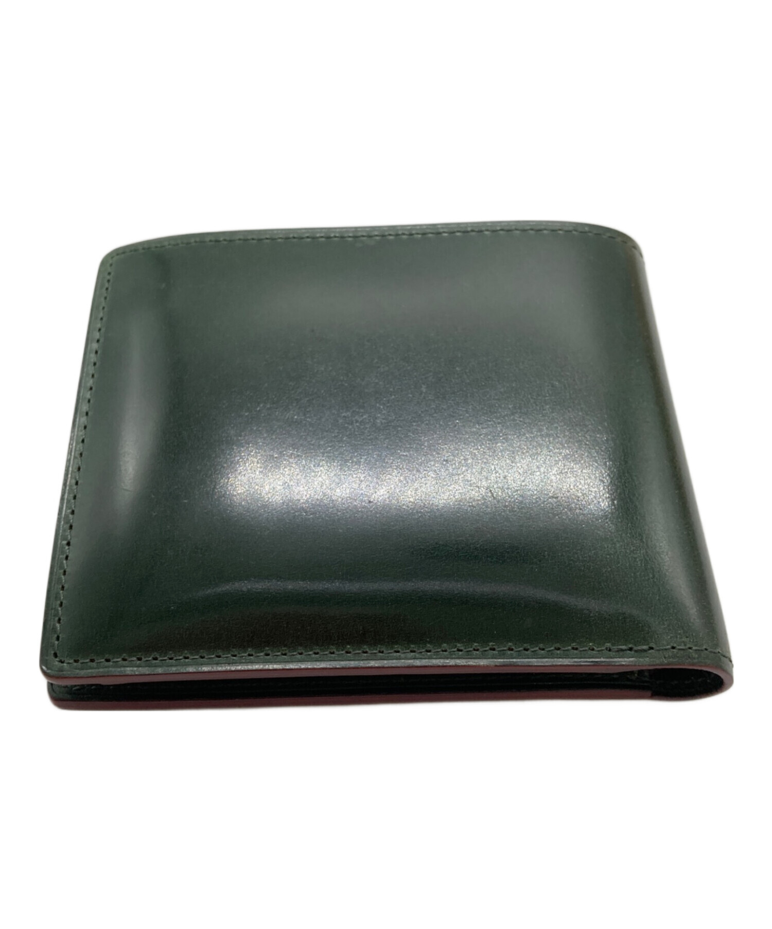 中古・古着通販】GANZO (ガンゾ) コードバン2つ折り財布 グリーン