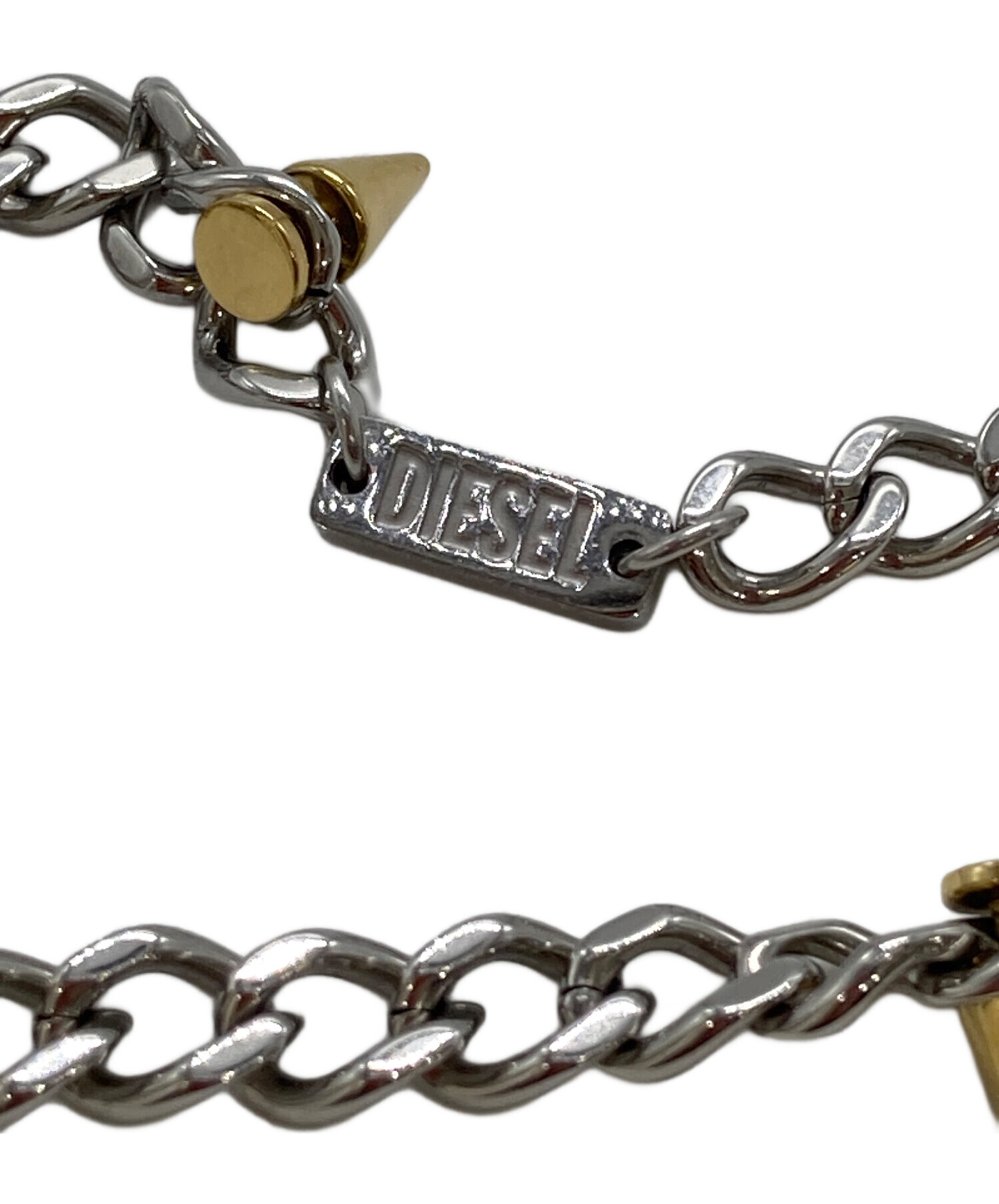 中古・古着通販】DIESEL (ディーゼル) スタッズコンビネックレス 