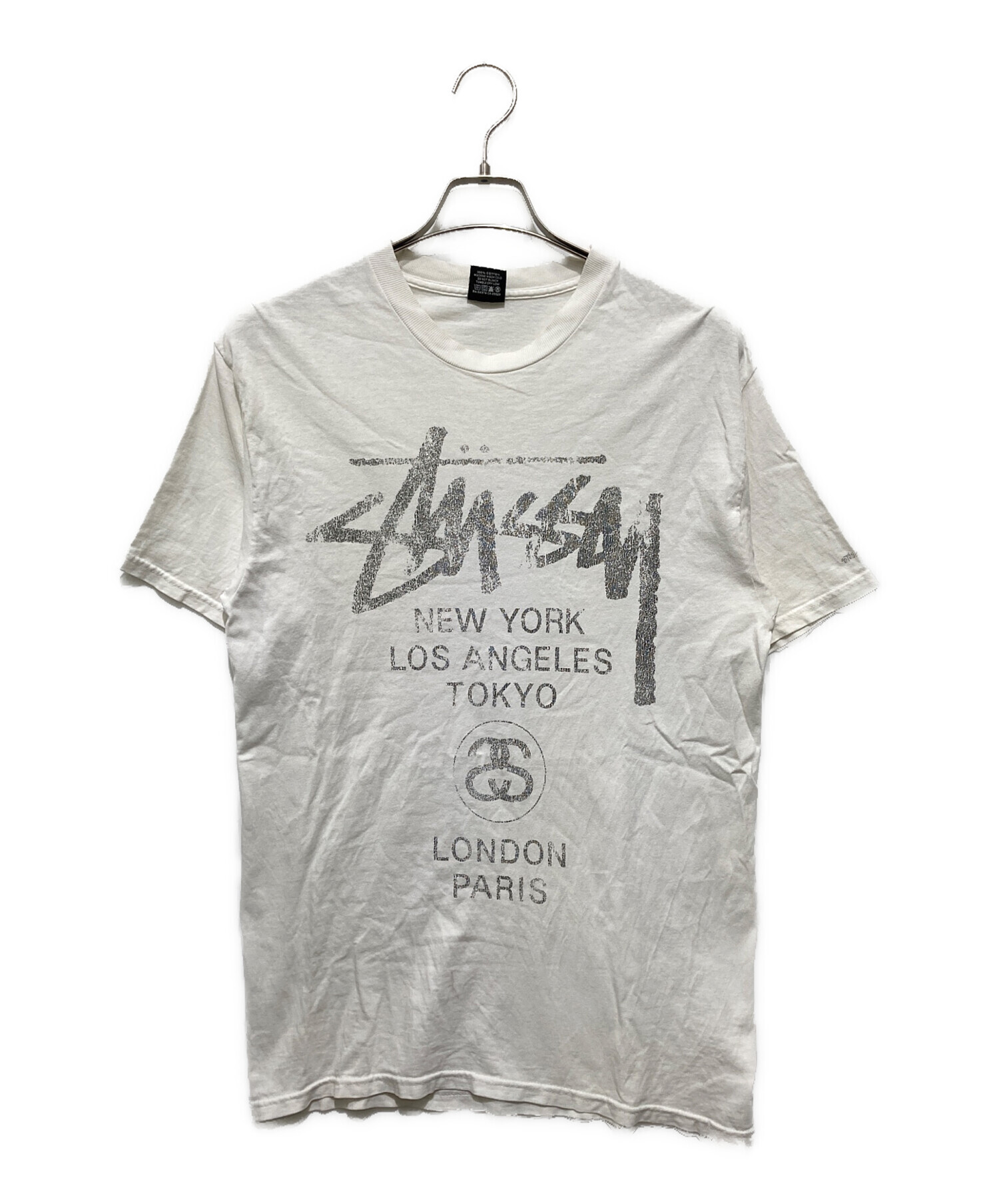 中古・古着通販】stussy (ステューシー) Tシャツ ホワイト サイズ:M