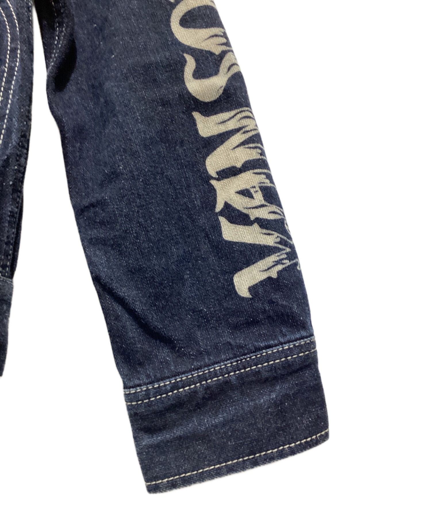 中古・古着通販】VANSON (バンソン) デニムオールインワン ネイビー
