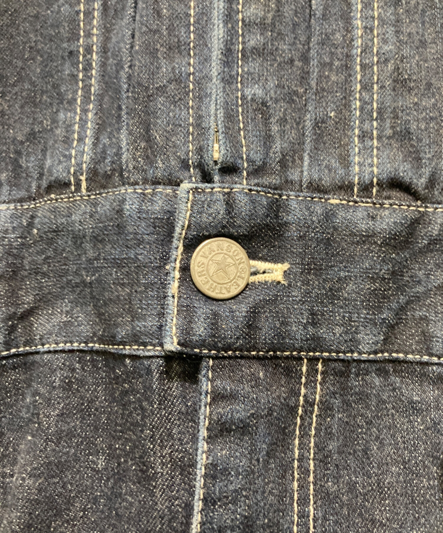 中古・古着通販】VANSON (バンソン) デニムオールインワン ネイビー