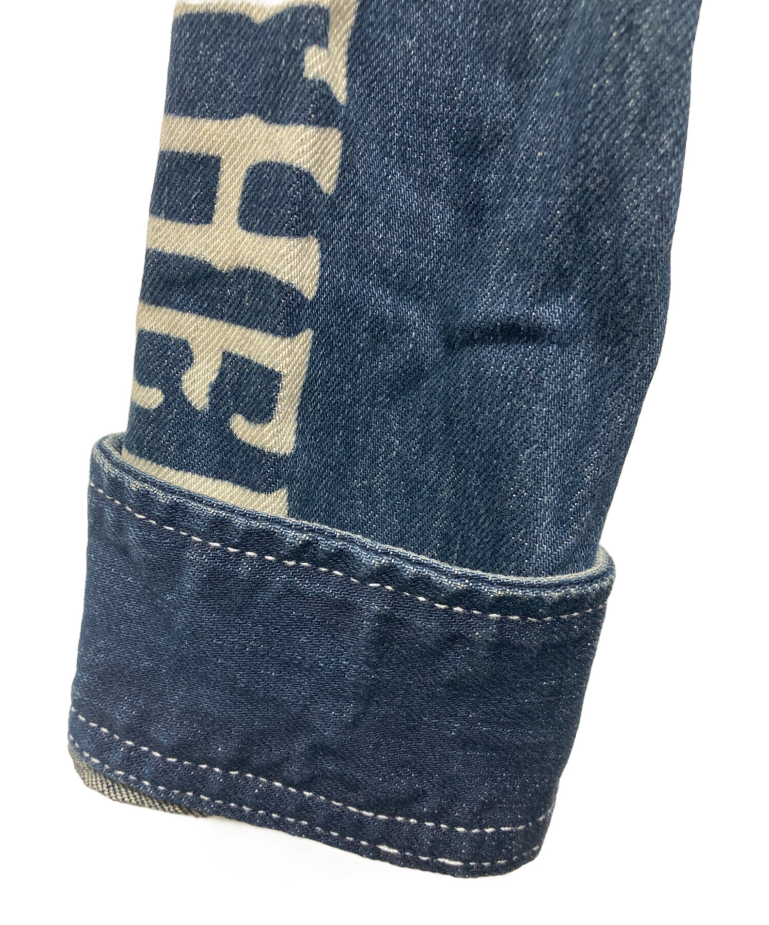 中古・古着通販】VANSON (バンソン) デニムオールインワン ネイビー