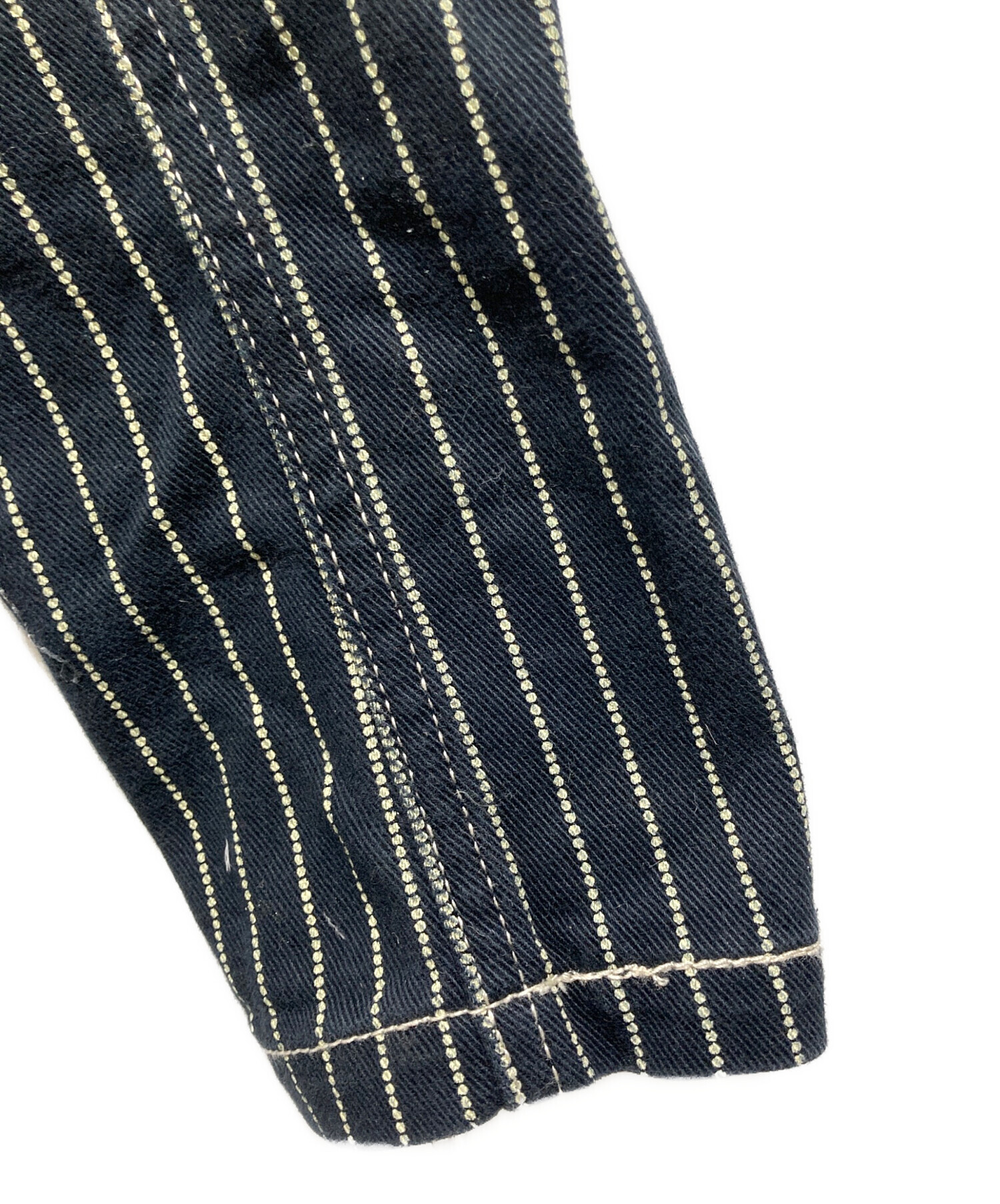 中古・古着通販】VANSON (バンソン) デニムストライプオールインワン
