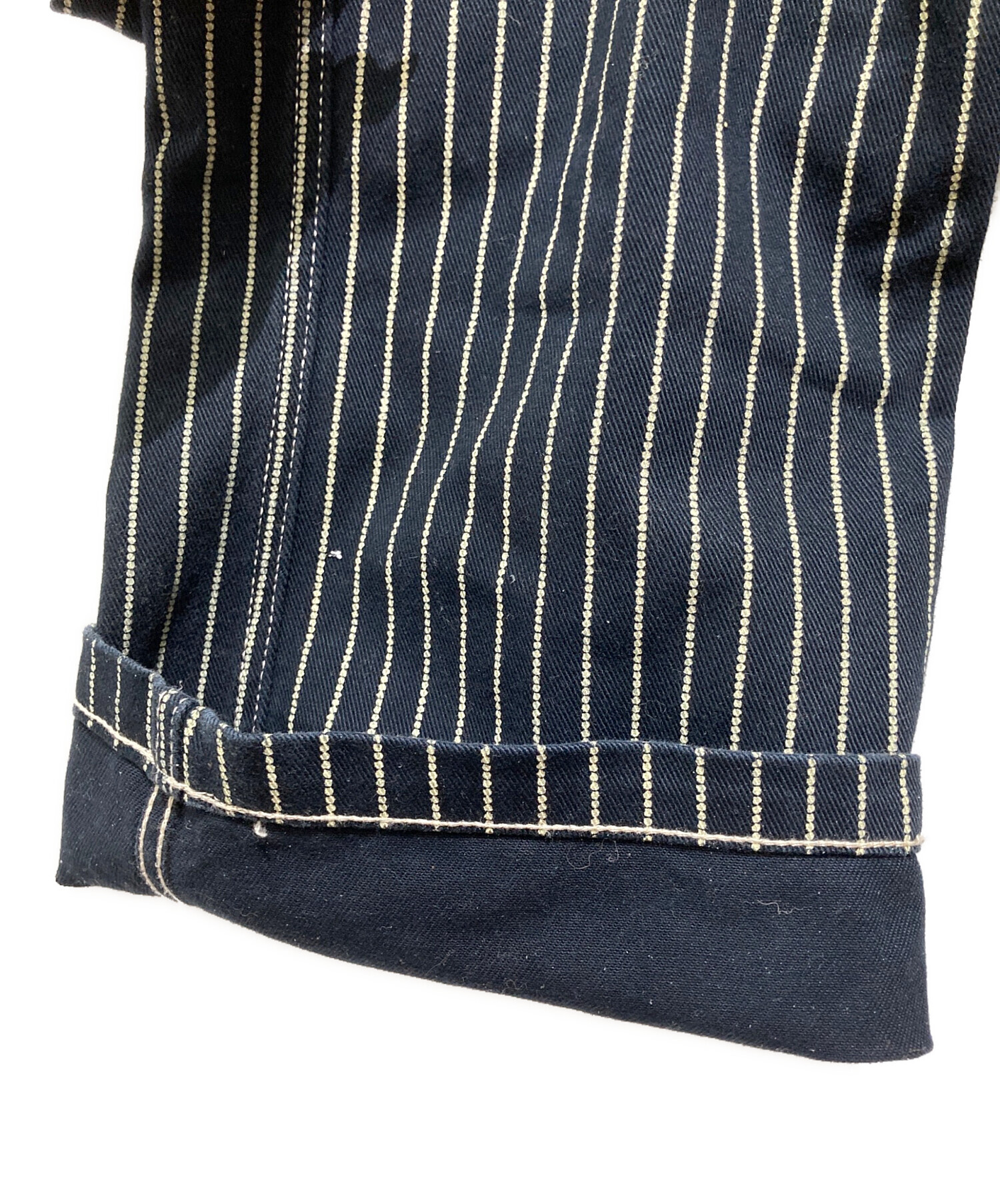 中古・古着通販】VANSON (バンソン) デニムストライプオールインワン
