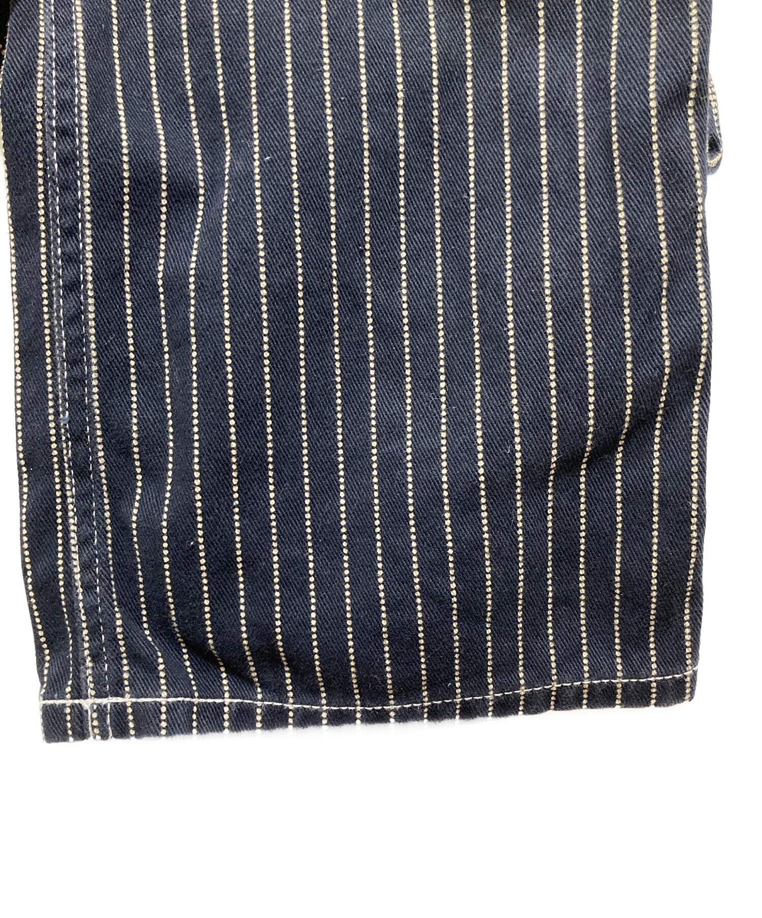 中古・古着通販】VANSON (バンソン) デニムストライプオールインワン