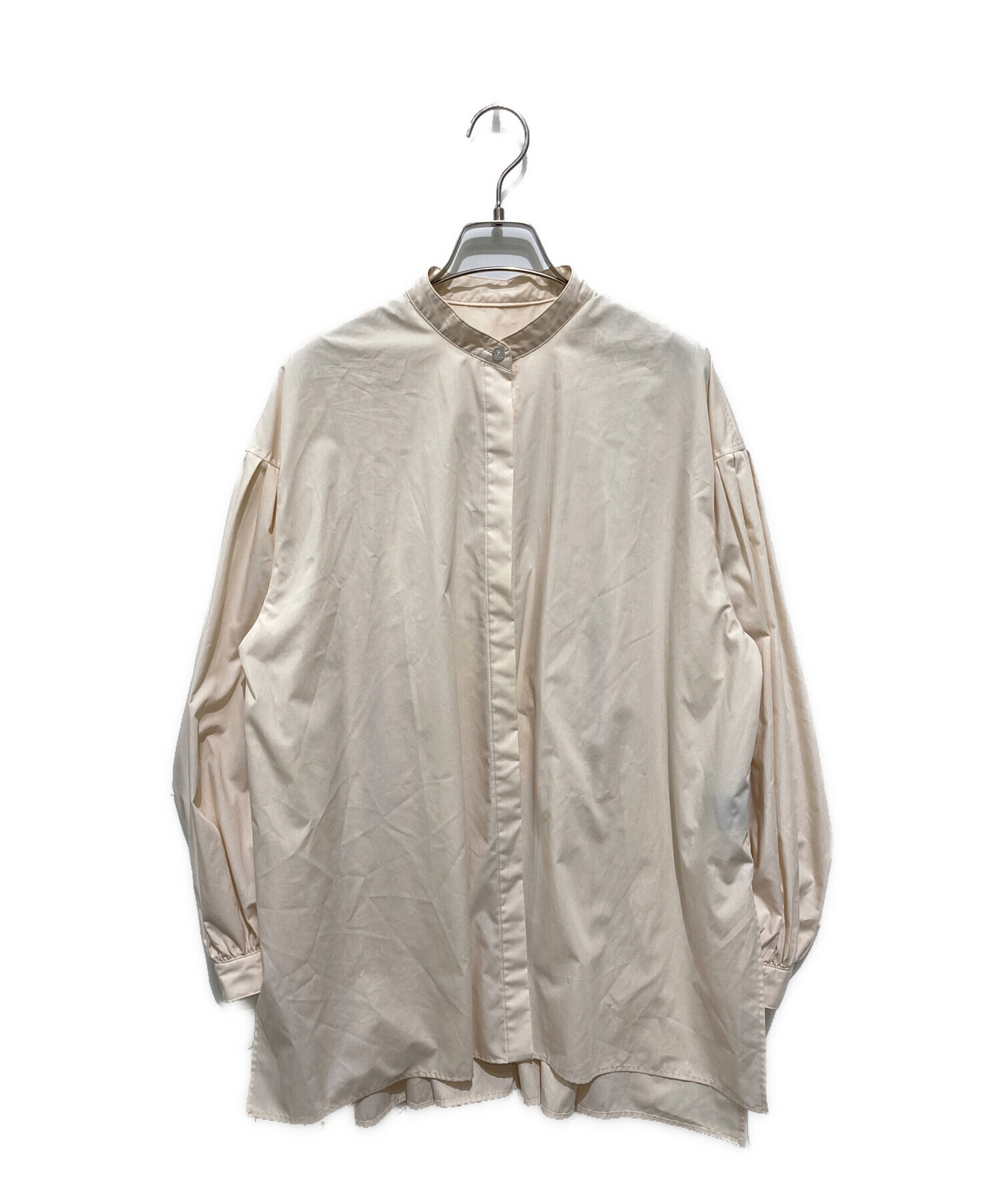 LE PHIL ルフィル 美品 22SS ギャザー ブラウス ベージュ 中古・古着通販】LE PHIL (ル フィル) ライトタイプライターギャザー