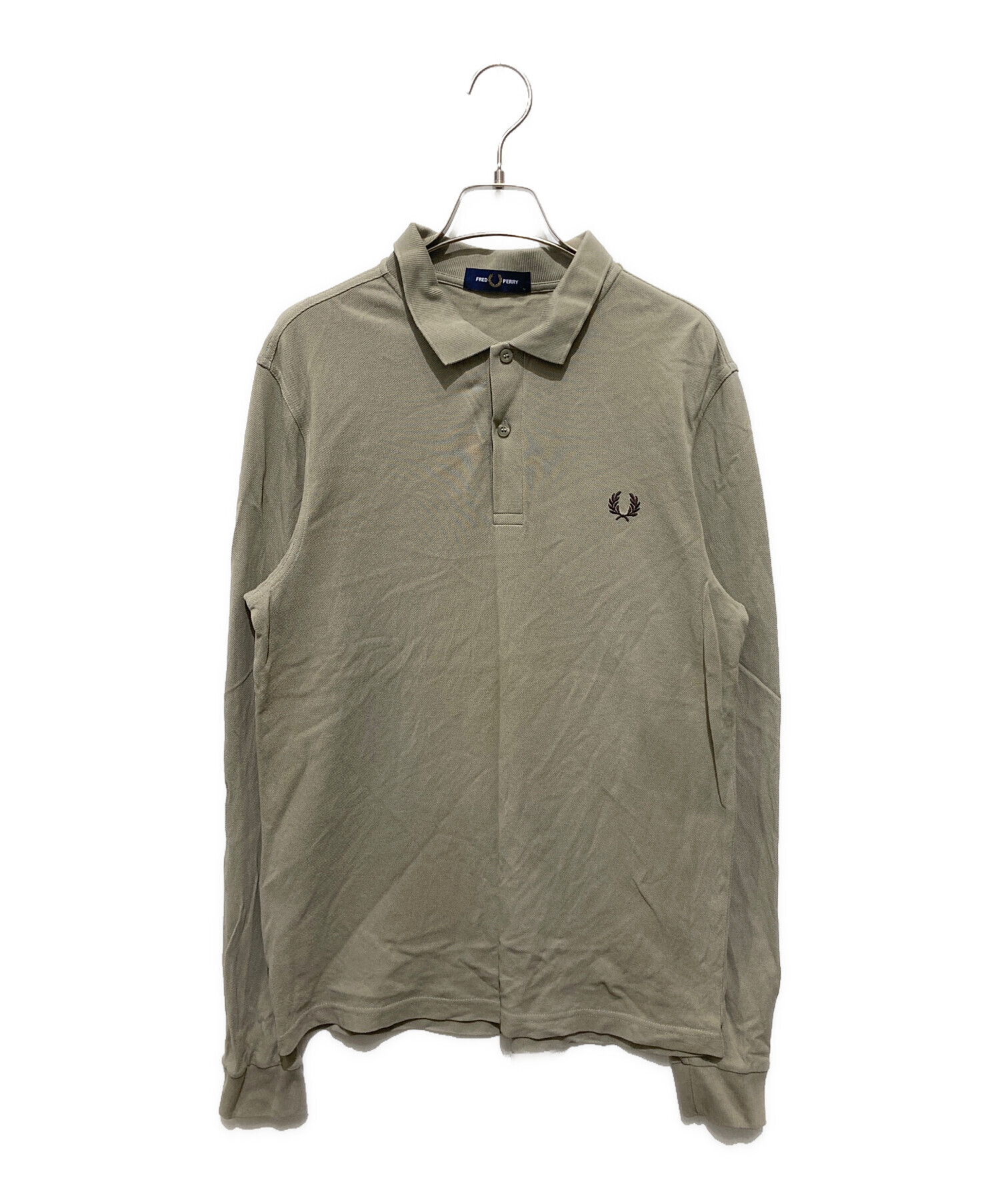 中古・古着通販】FRED PERRY (フレッドペリー) ロゴ刺繍長袖ポロシャツ