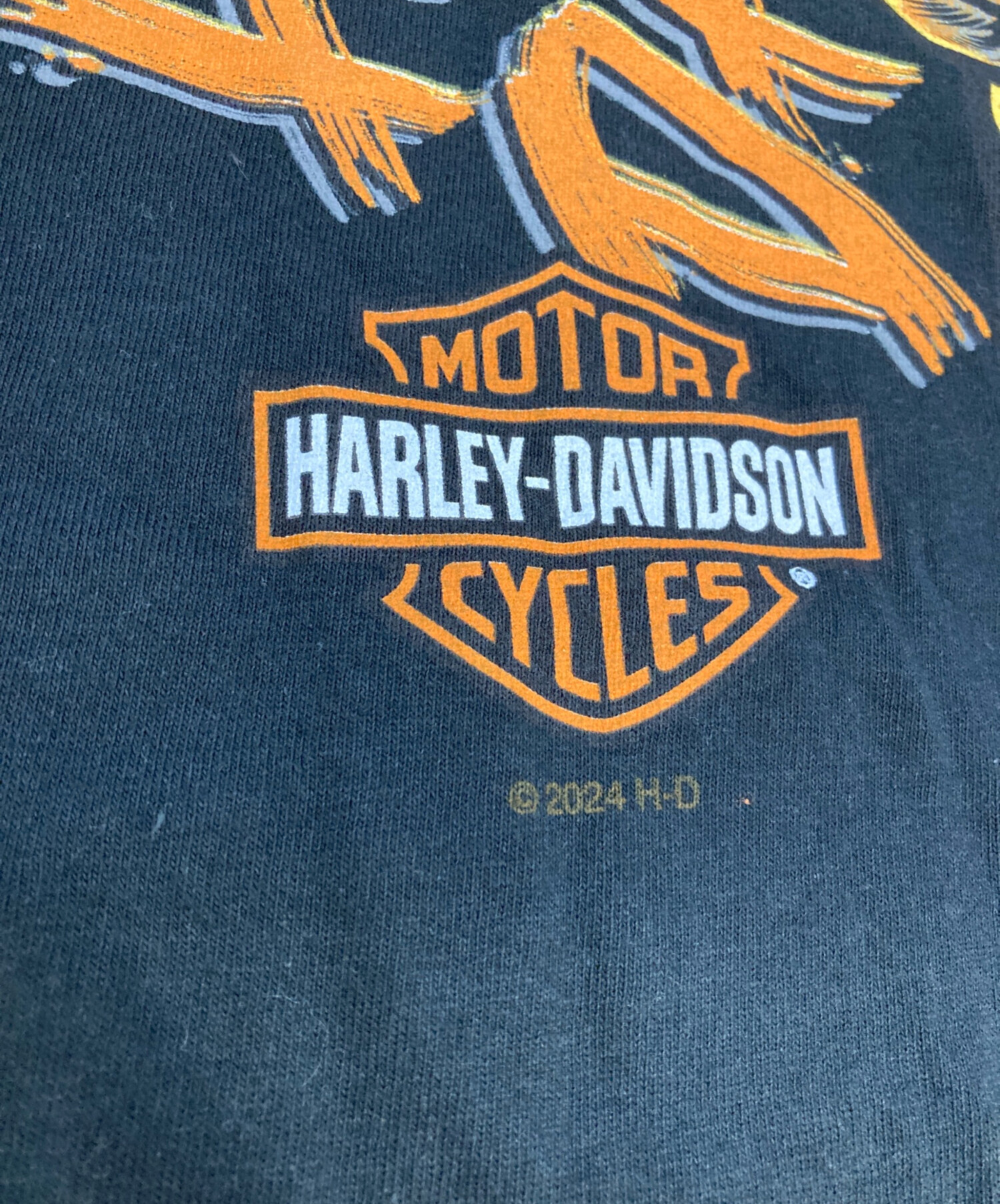 Harley-Davidson Tシャツ XL スカルウイング鬼フェード 中古・古着通販】HARLEY-DAVIDSON (ハーレーダビッドソン) スカル