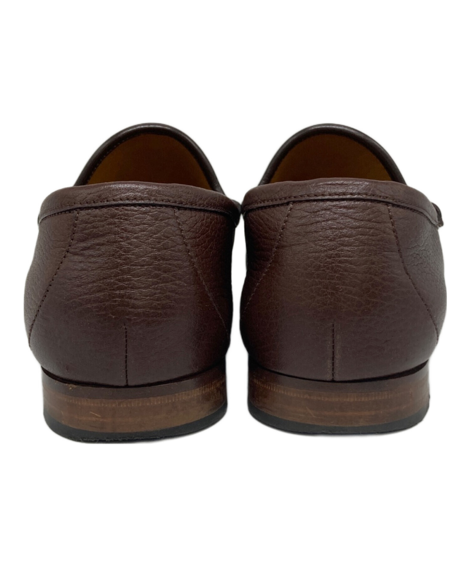 中古・古着通販】GUCCI (グッチ) ビットローファー ブラウン サイズ:W7