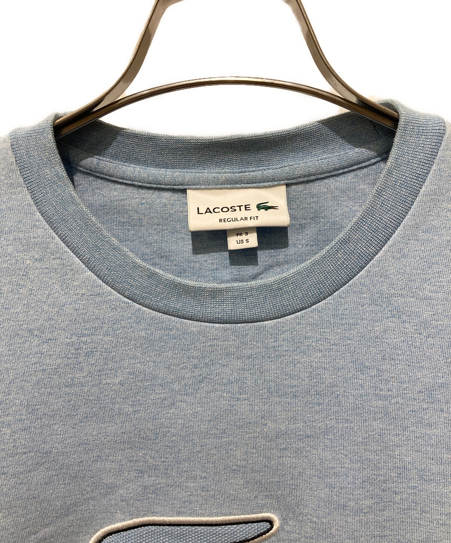 中古・古着通販】LACOSTE (ラコステ) ロゴワッペンスウェット ブルー 