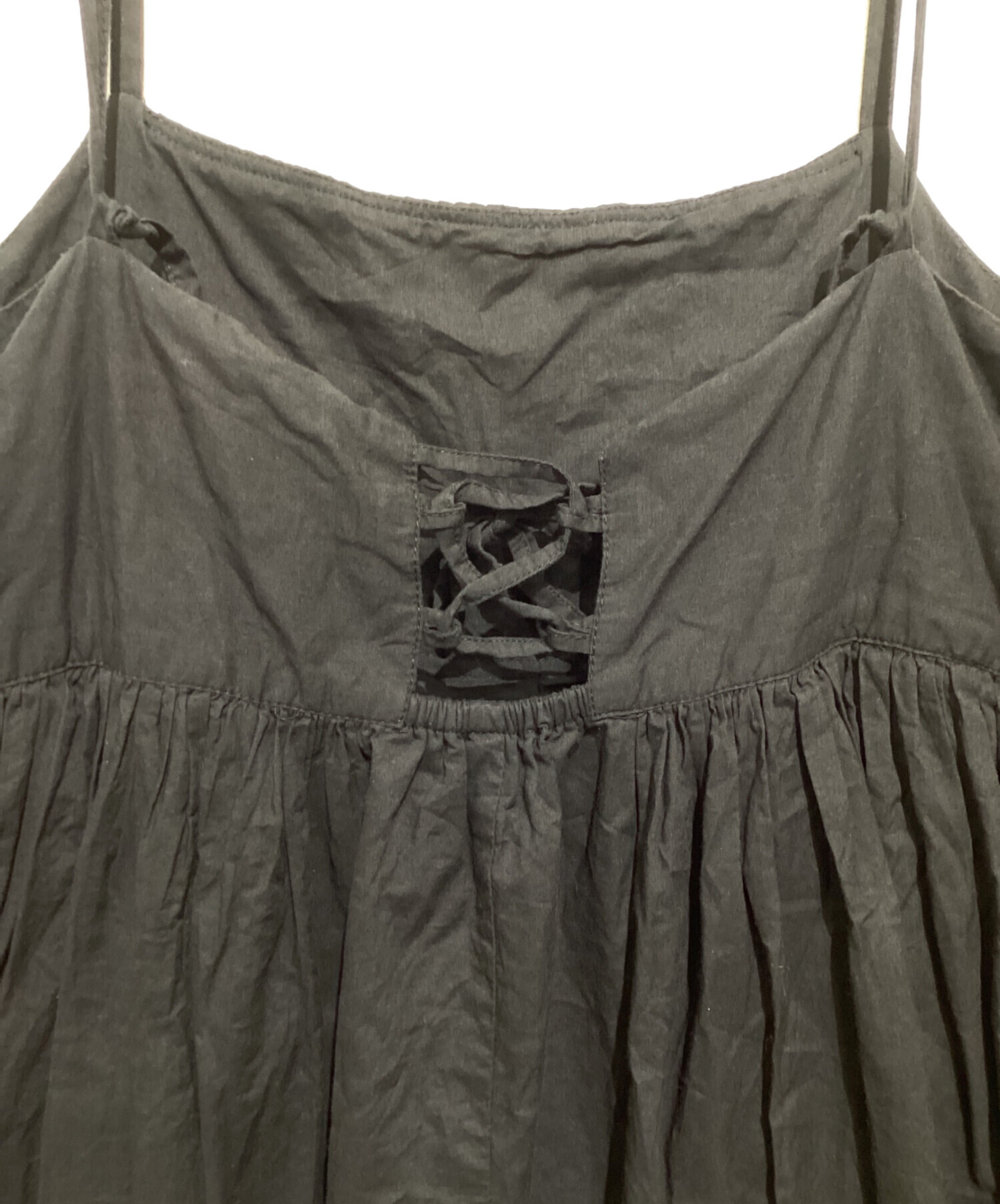 中古・古着通販】KAGURE (カグレ) ピンタックキャミワンピース
