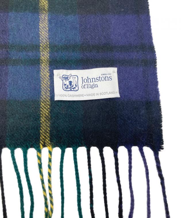 Johnstons of Elgin ジョンストンズオブエルガン マフラー  紺 【古着】【中古】【送料無料】 中古・古着通販】JOHNSTONS OF ELGIN (ジョンストンズ オブ エルガン